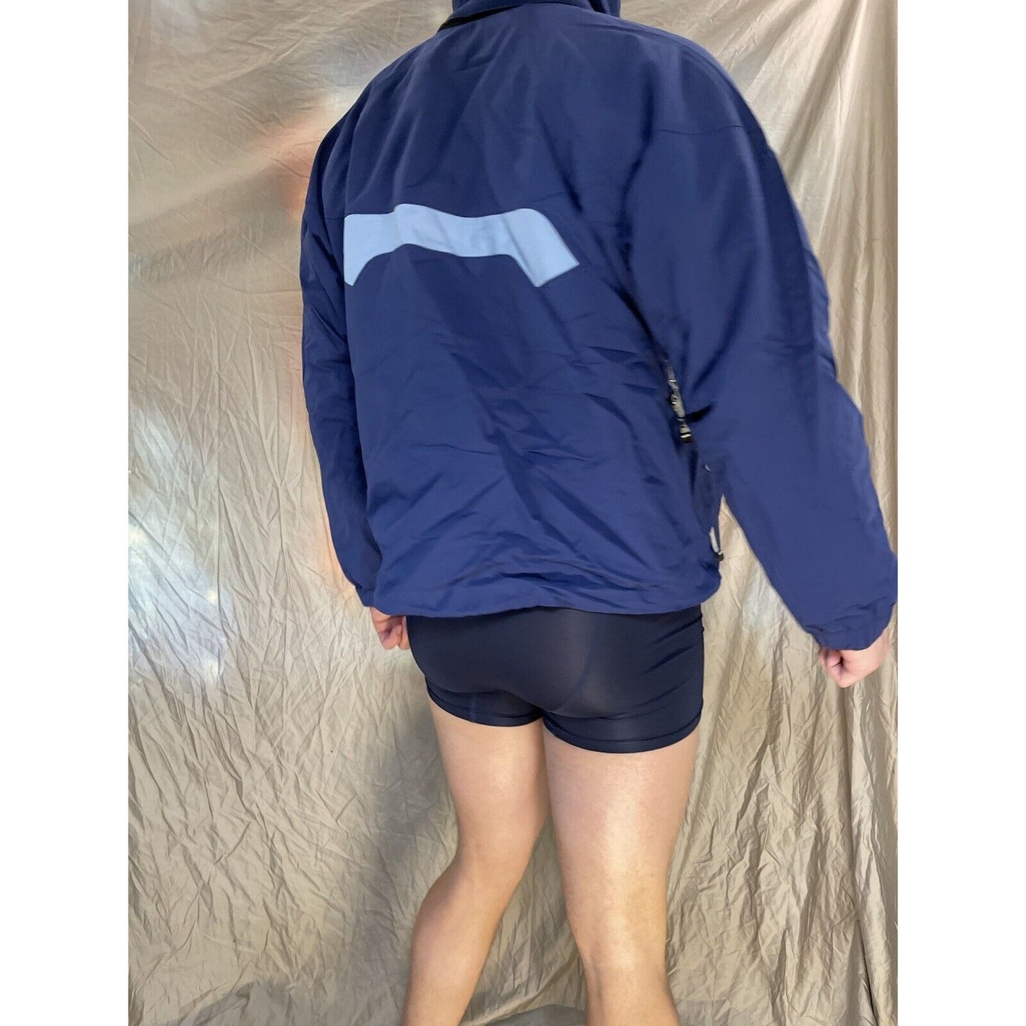 men's bonfire snowboardinf blue snow jacket silver series vaporlite XL