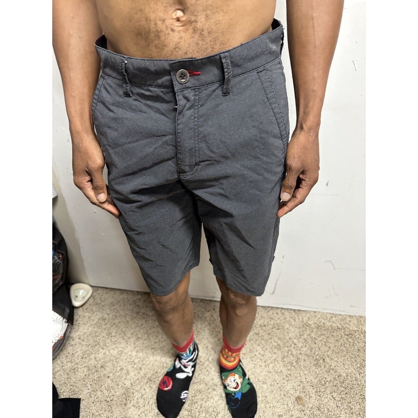 Men’s Next Level Series Tony Hawk Gray Black Size 30 Shorts