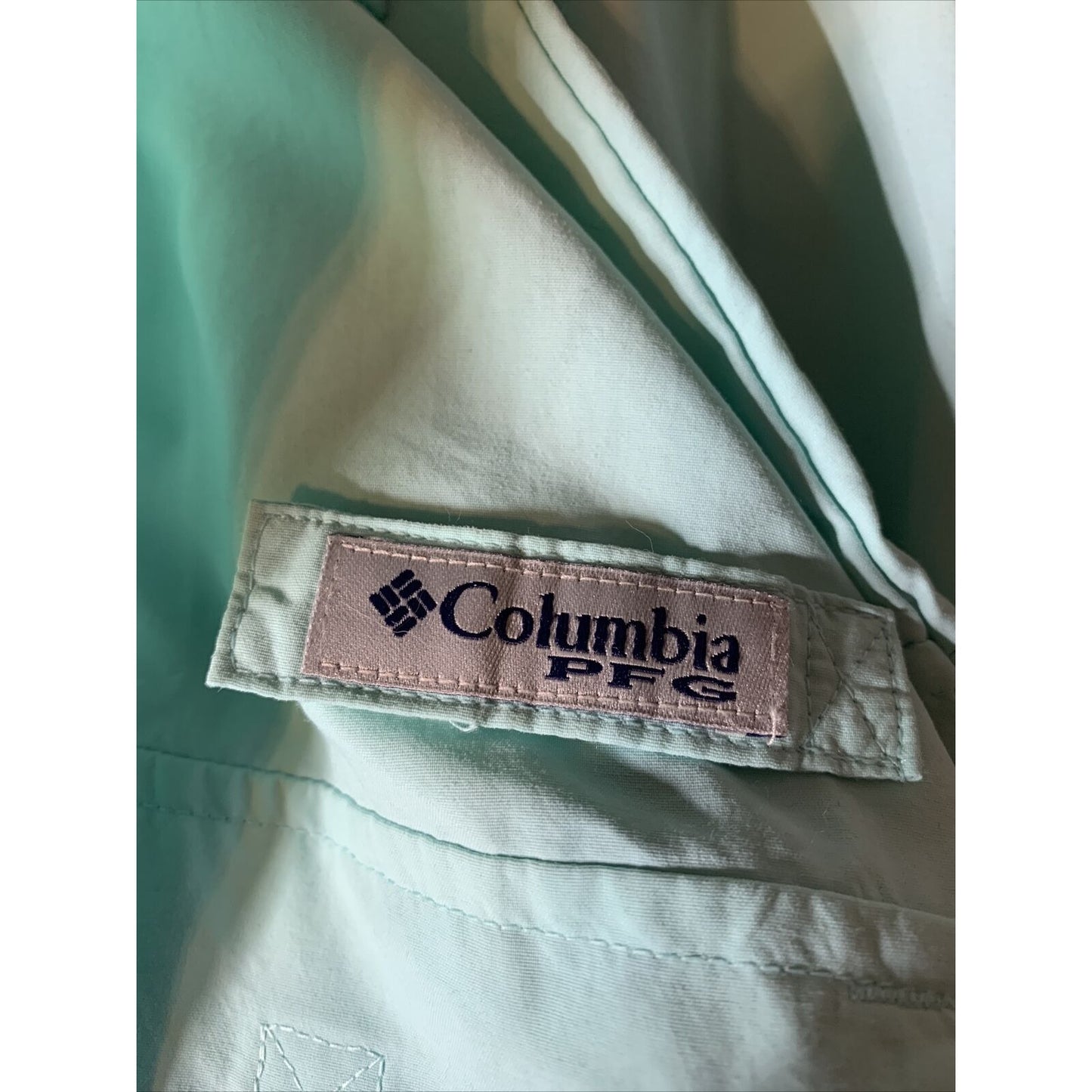 Columbia PFG Mens XXL Long Sleeve Button Up Nylon Polyester Fishing Pocket Shirt