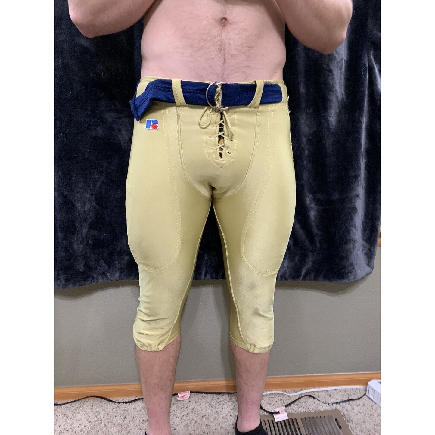“ET” Football Pants Gold Russell Athletic Size 36
