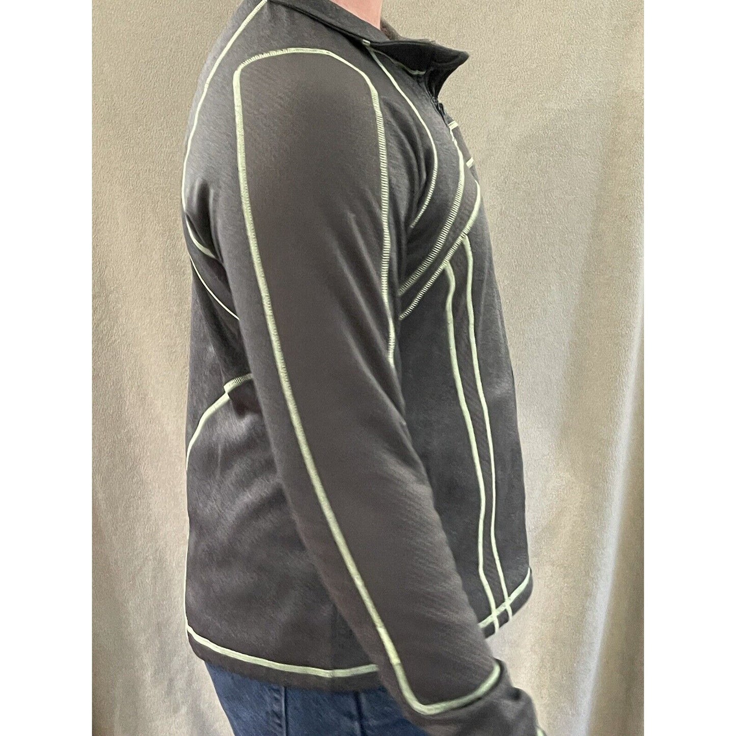 FILA Sport Men's XL Tracksuit Full Zip Up Jumper Gray Jacket Sweatshirt
