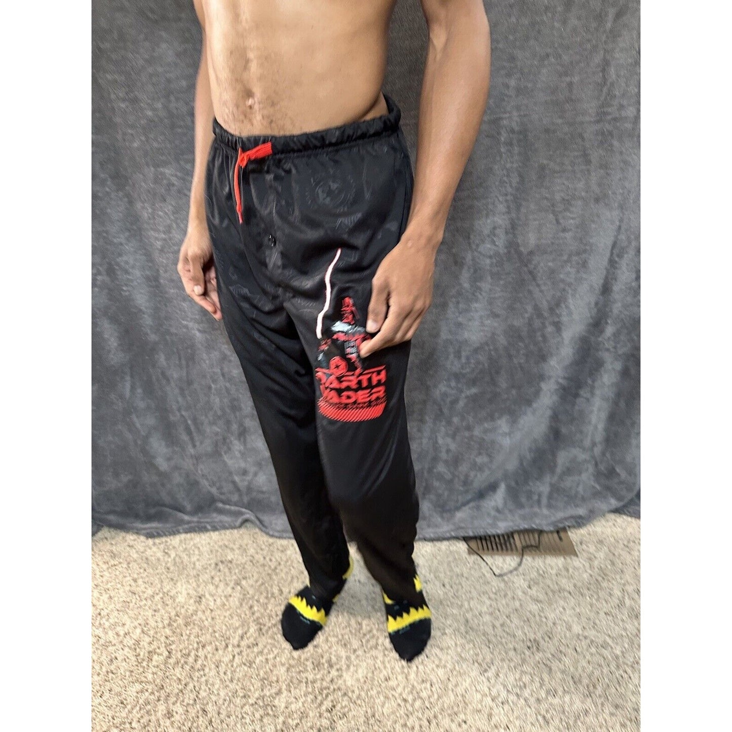 Men’s Black Star Wars Medium Darth Vader Join The Dark Side Pajama Pants Lounge