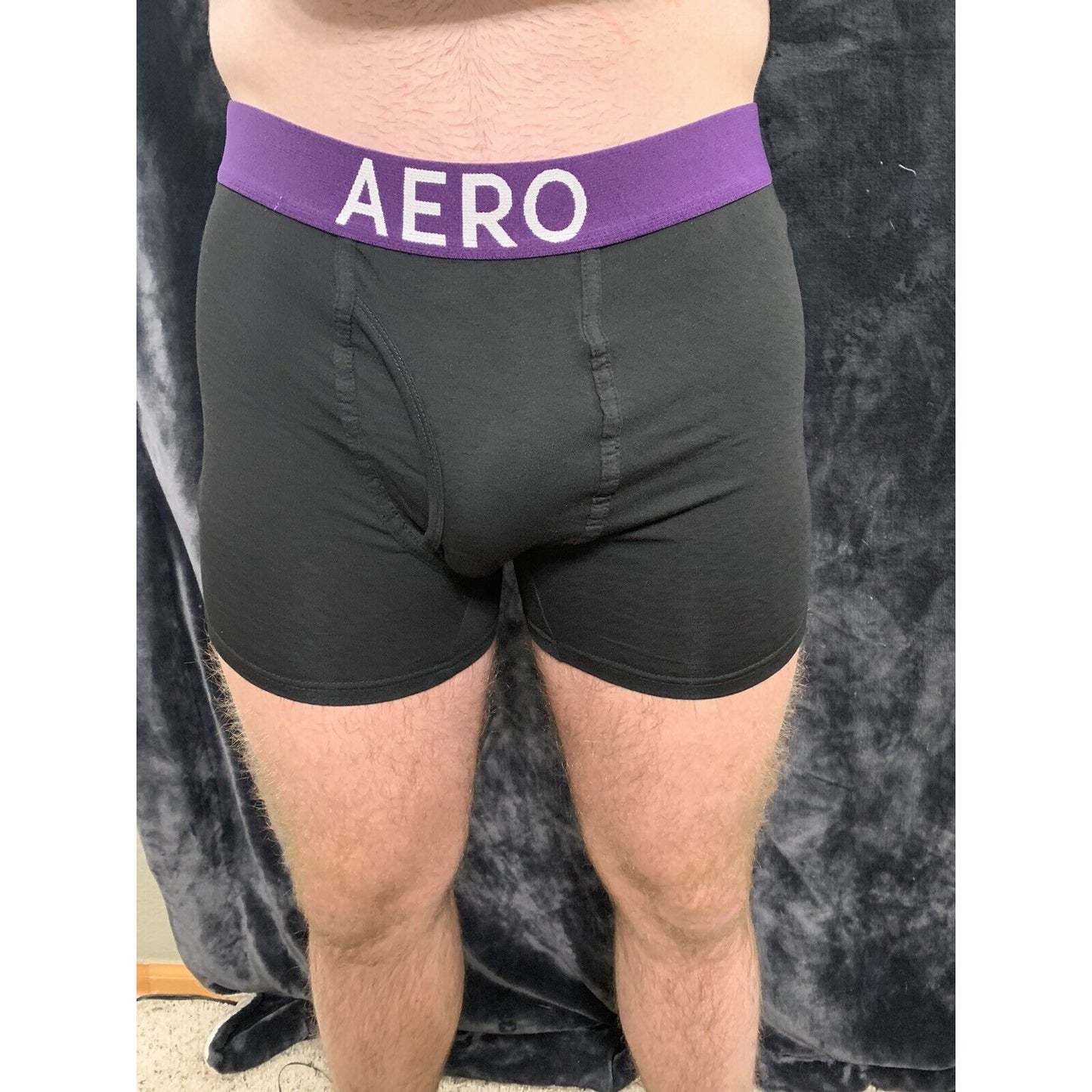 Aeropostale Stretch Boxer Briefs Black Men’s Large - 5% Spandex