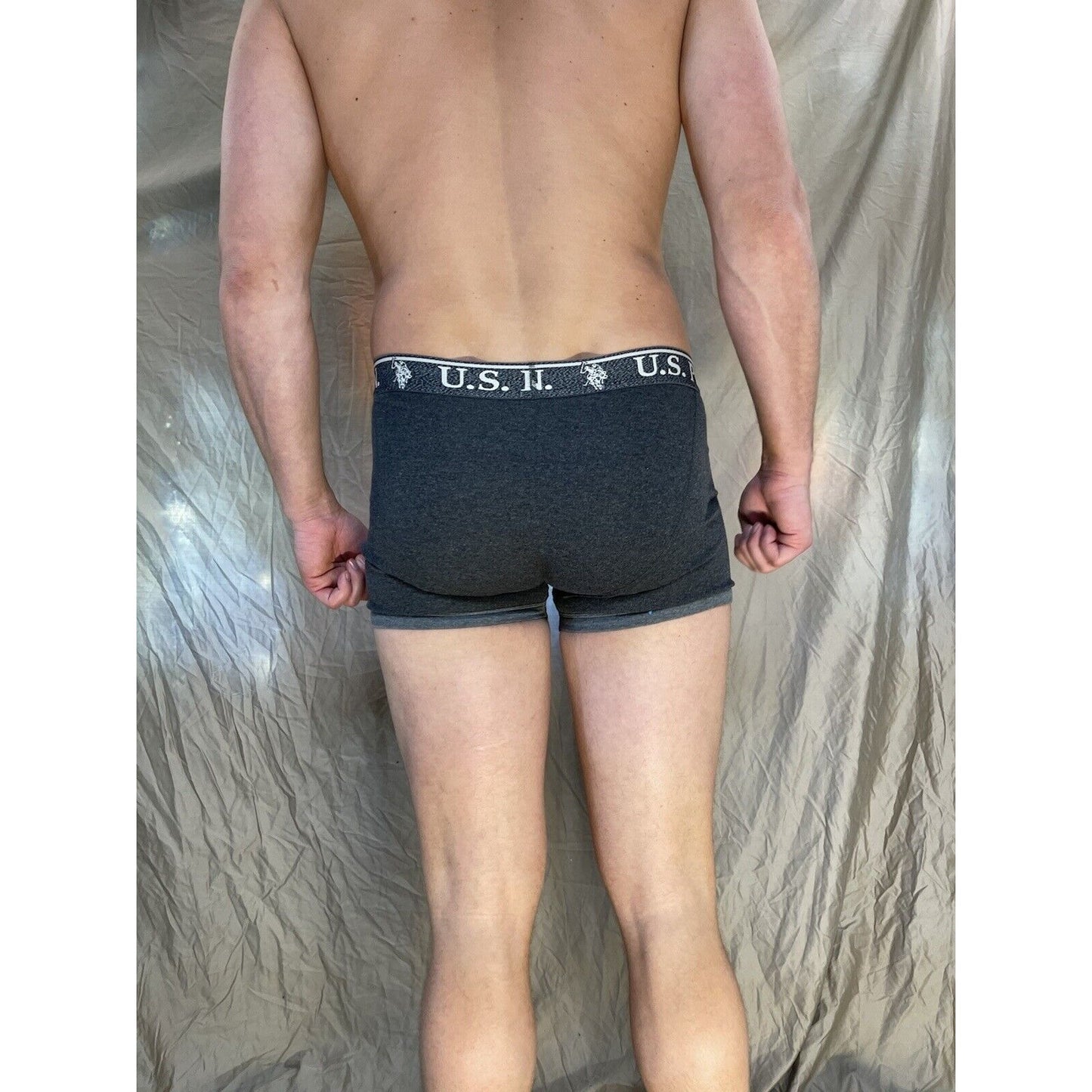 men's u.s. polo assn small Dark gray boxer briefs