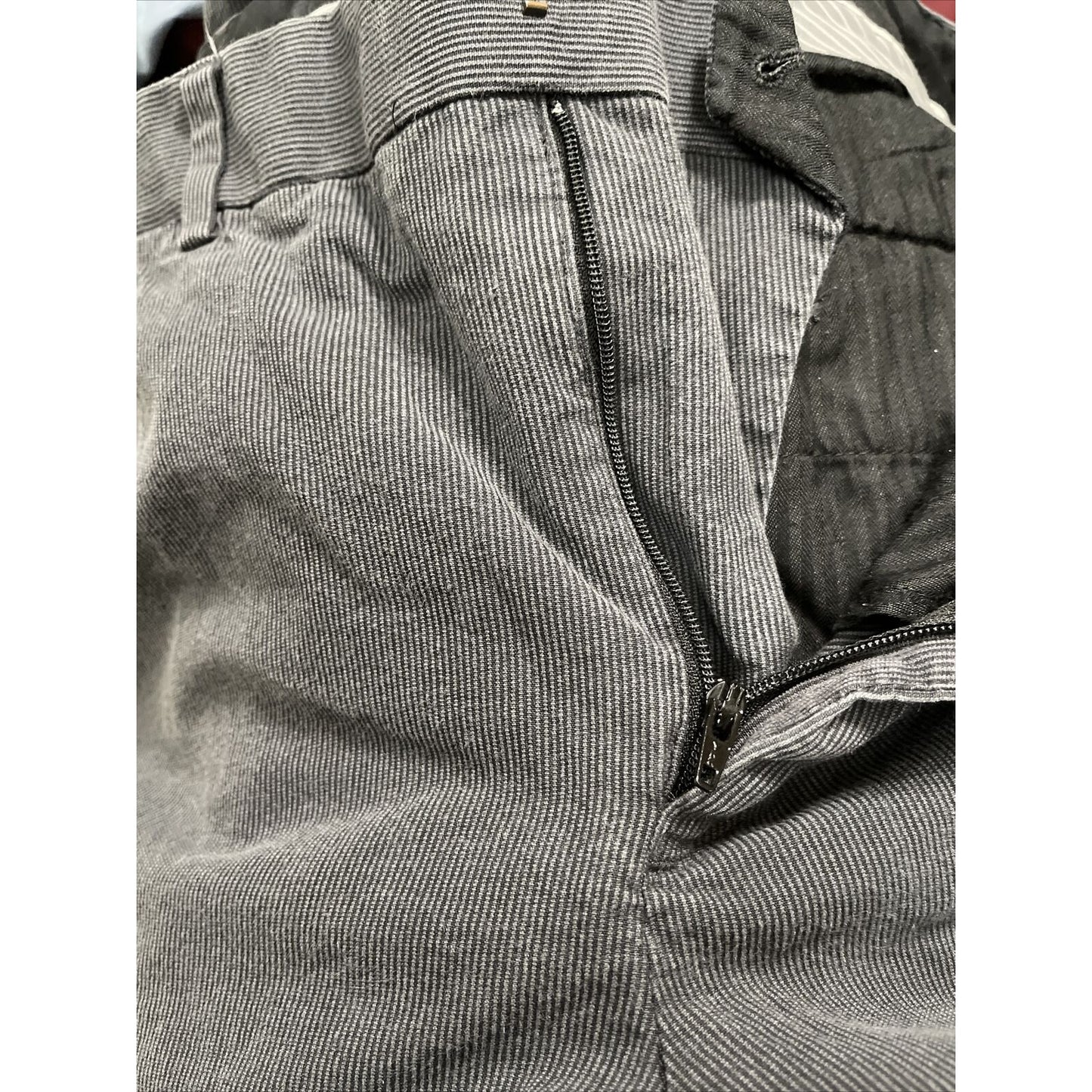 Express Producer Mens Dress Pants Size 34x30 Gray Cotton