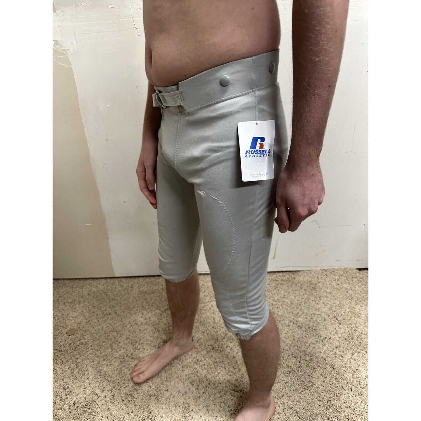 teen boys XXL russell athletic gray football pants