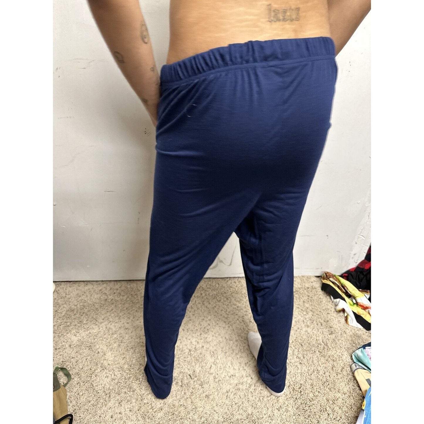 Men’s Dark Blue Collections Lounge Pants Sleep Wear Large