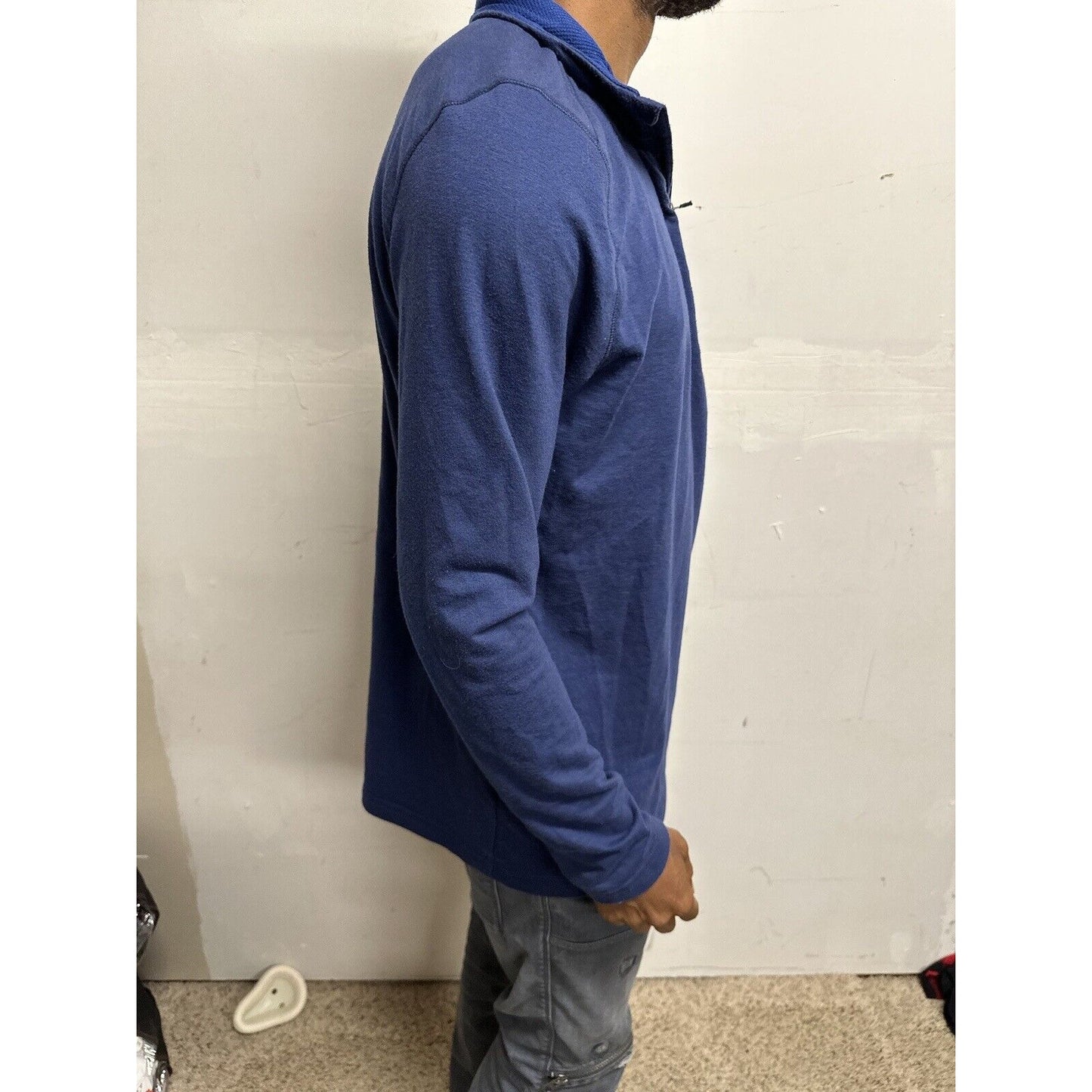 Men’s Swiss Tech Blue Medium 1/4 Zip Pullover Jacket