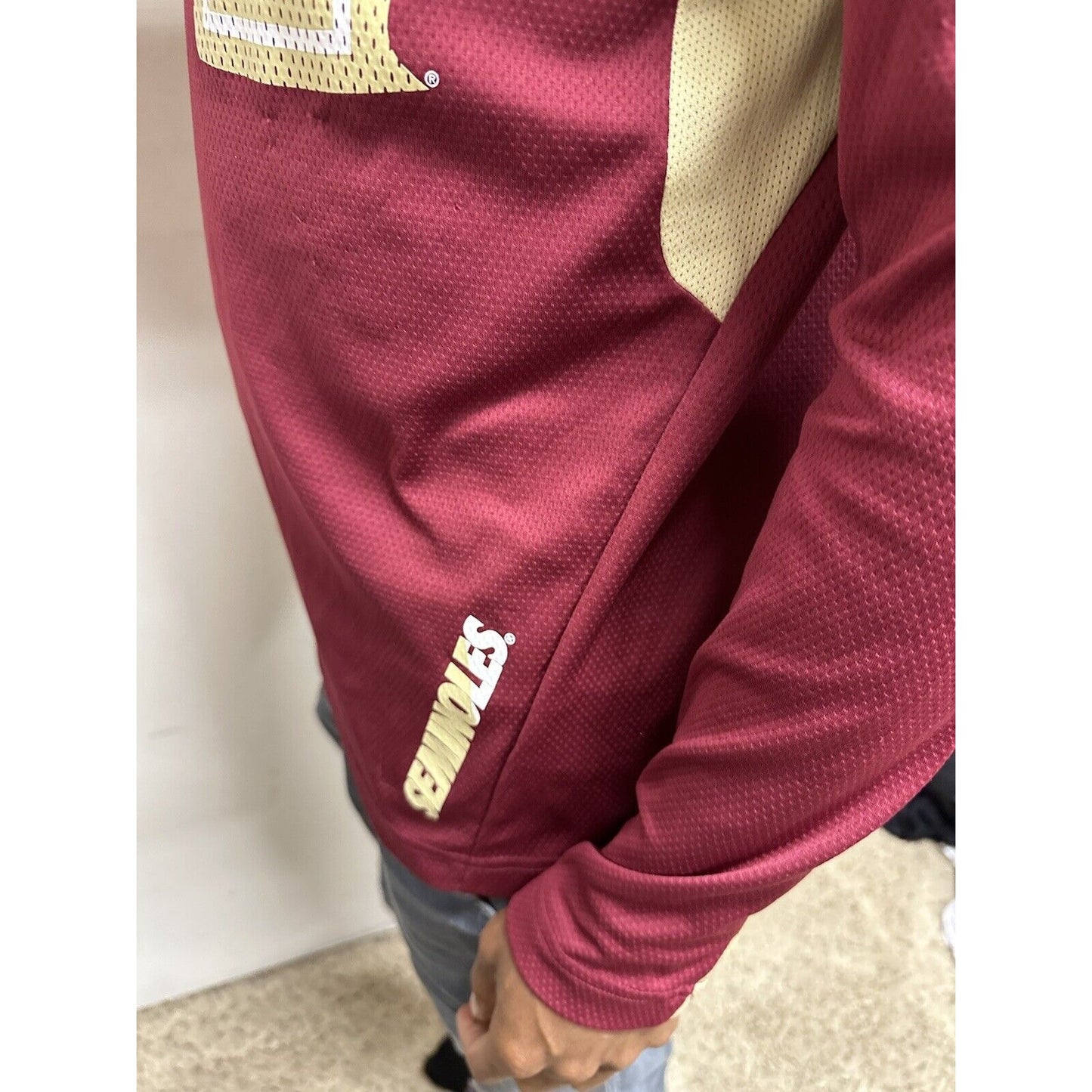 Men’s Nike Medium Florida State University Seminoles Red Long Sleeve Shirt