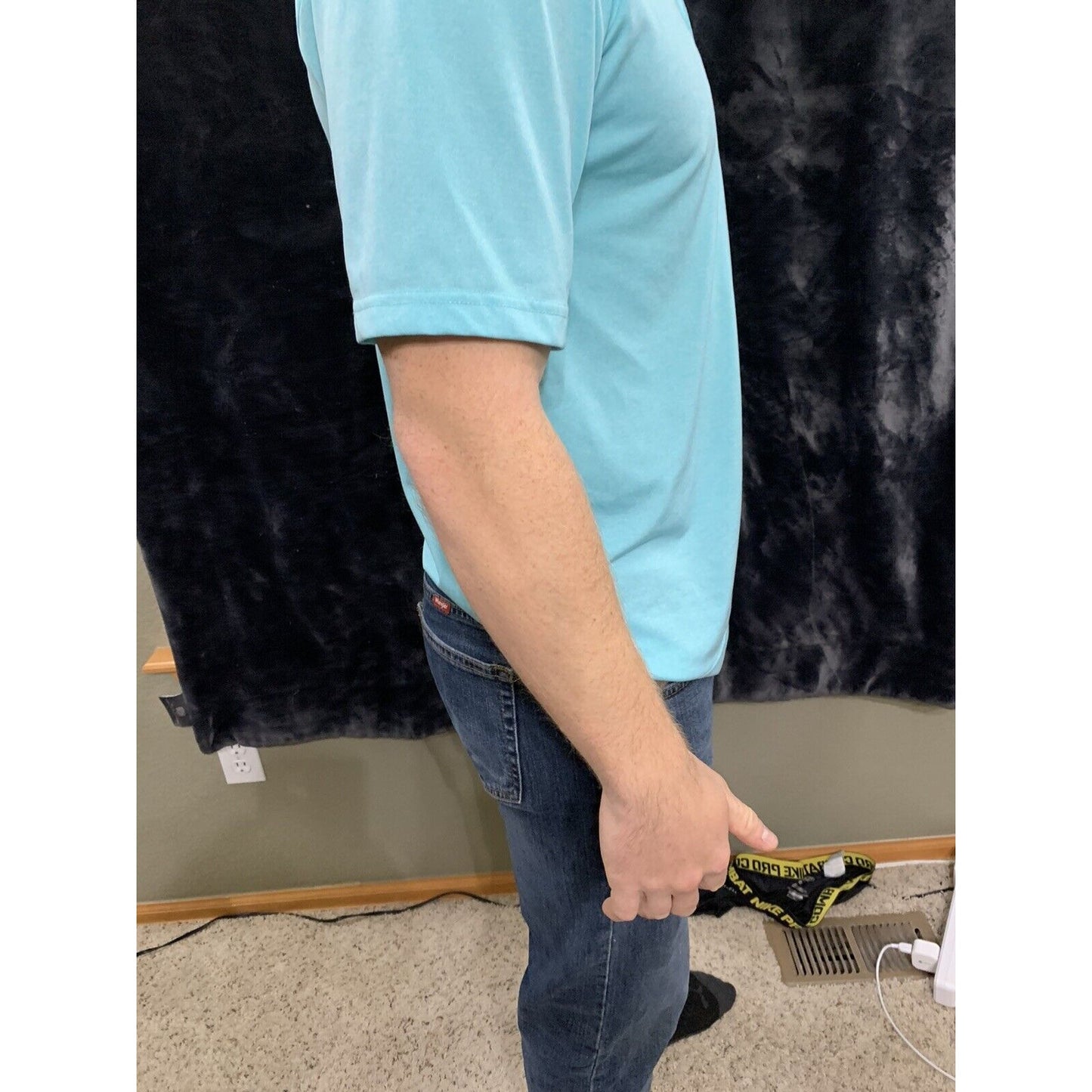 Men’s Grand Slam Performance Turquoise Polo size m