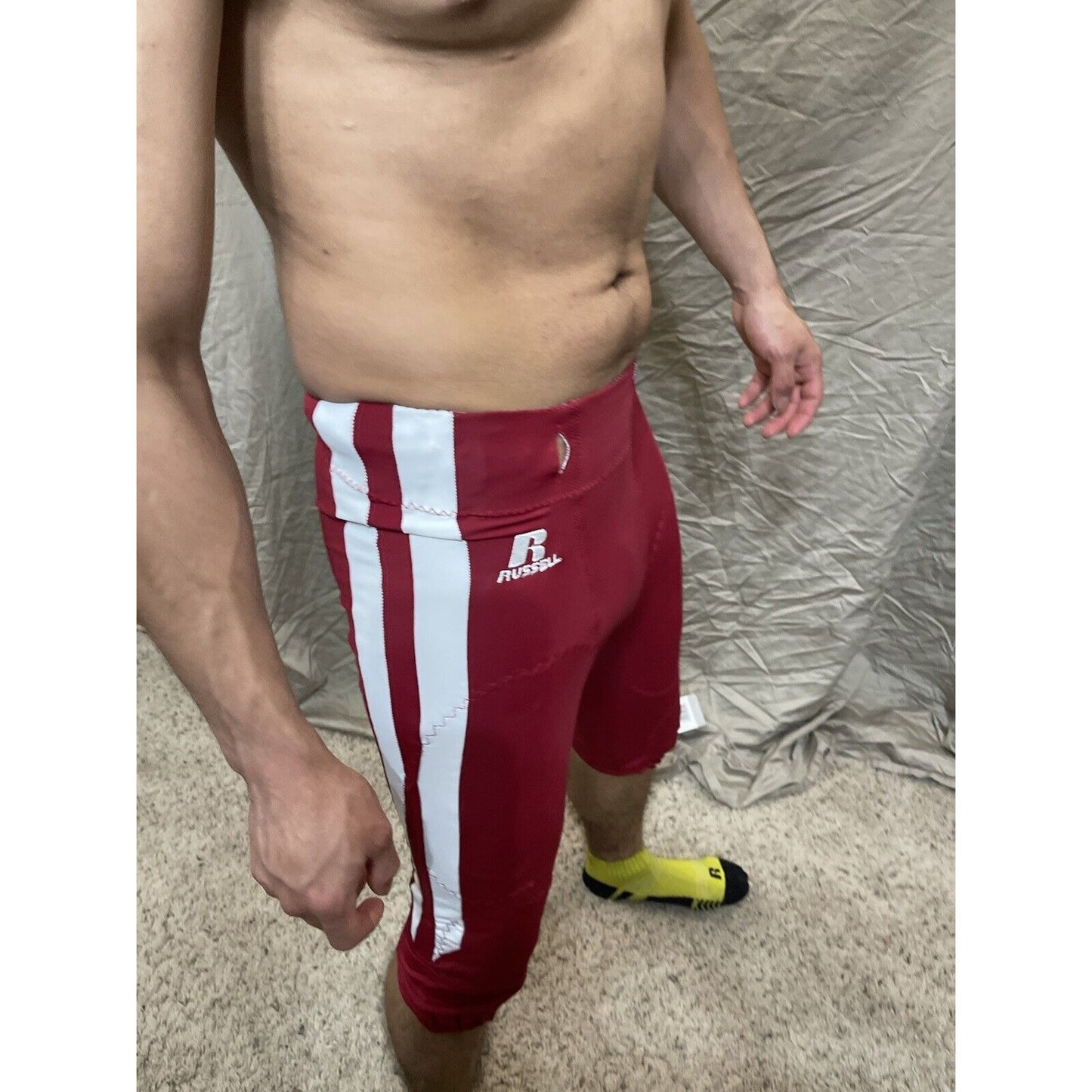 Men's XS Russell Athletic Red Football Pants Extra Small