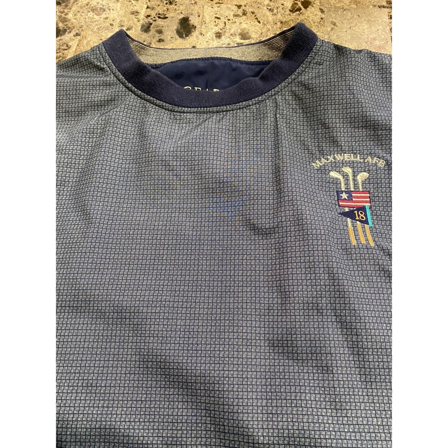 MAXWELL AFB Air Force Base 18-hole Golf Gear For Sports Navy Blue Large Pullover