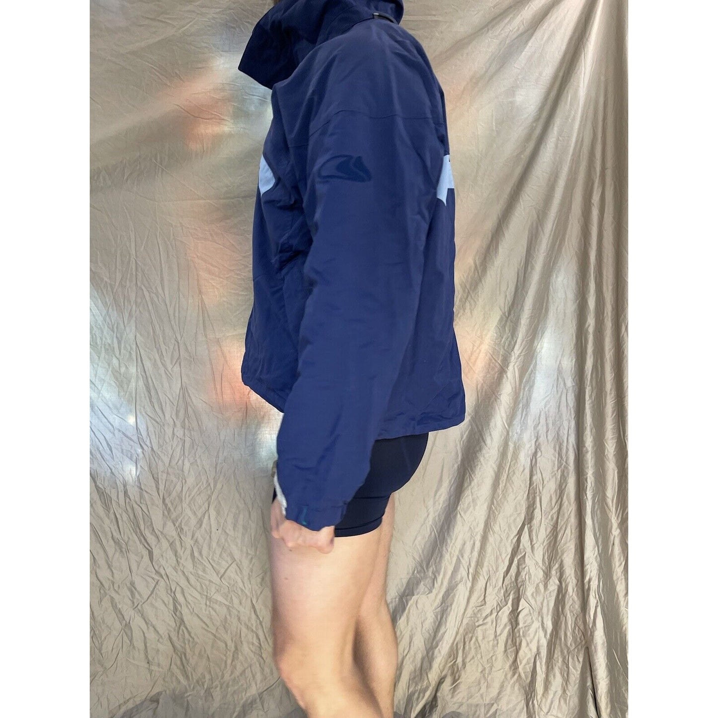 men's bonfire snowboardinf blue snow jacket silver series vaporlite XL