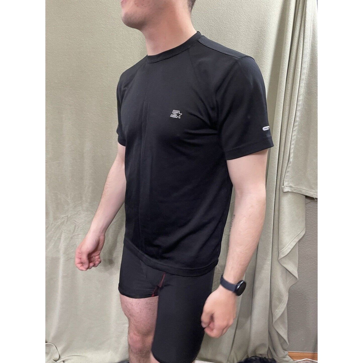 Starter Core Short Sleeve Shirt Dri-Star Black Men’s Size Small