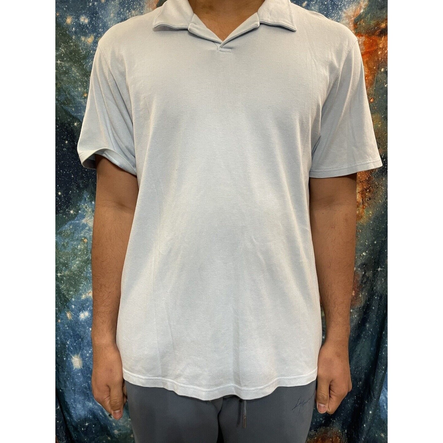 Men’s Banana Republic Light Blue Polo Shirt XL