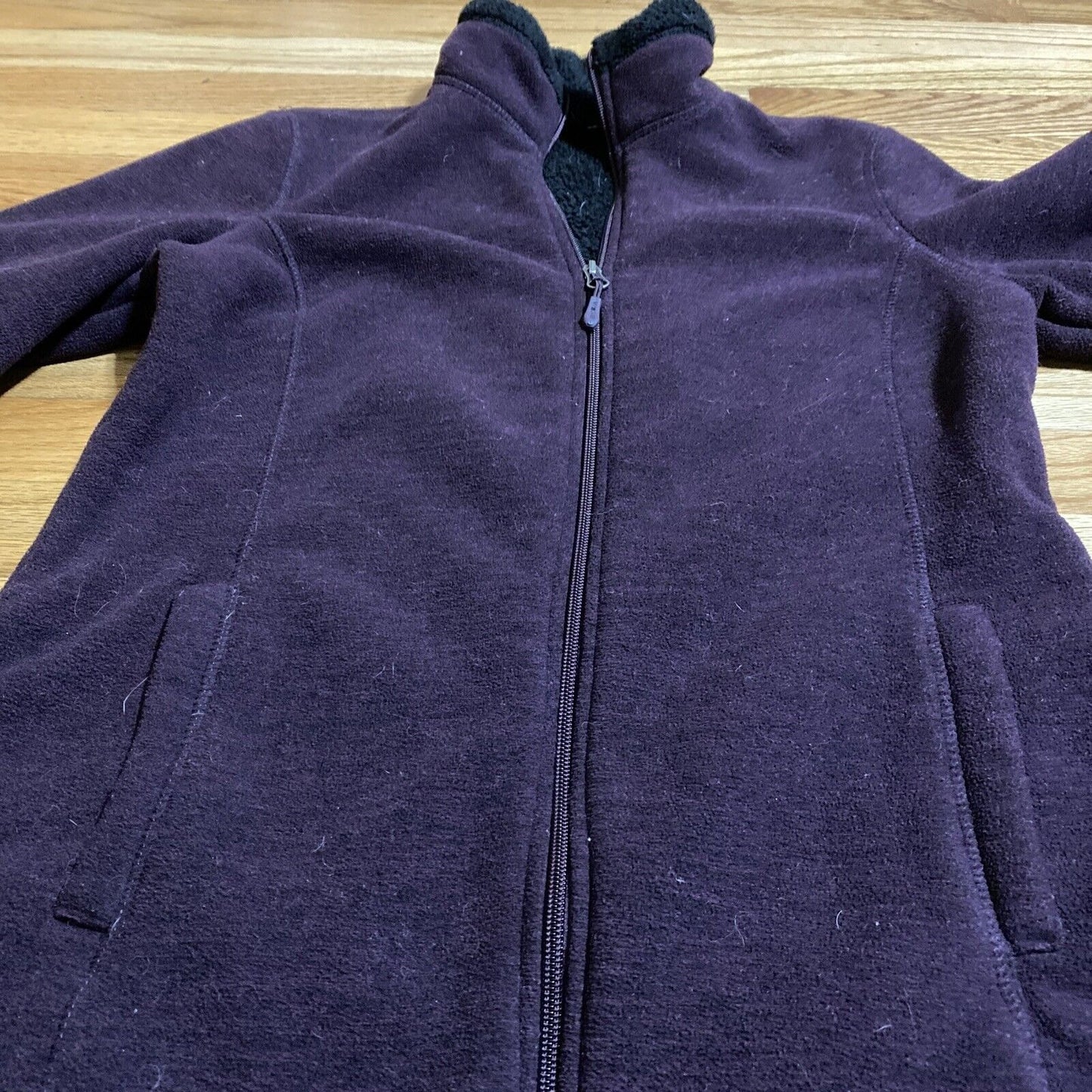 32 Degrees Heat Women’s Small Eggplant Purple Full-zip Polyester Fleece Jacket
