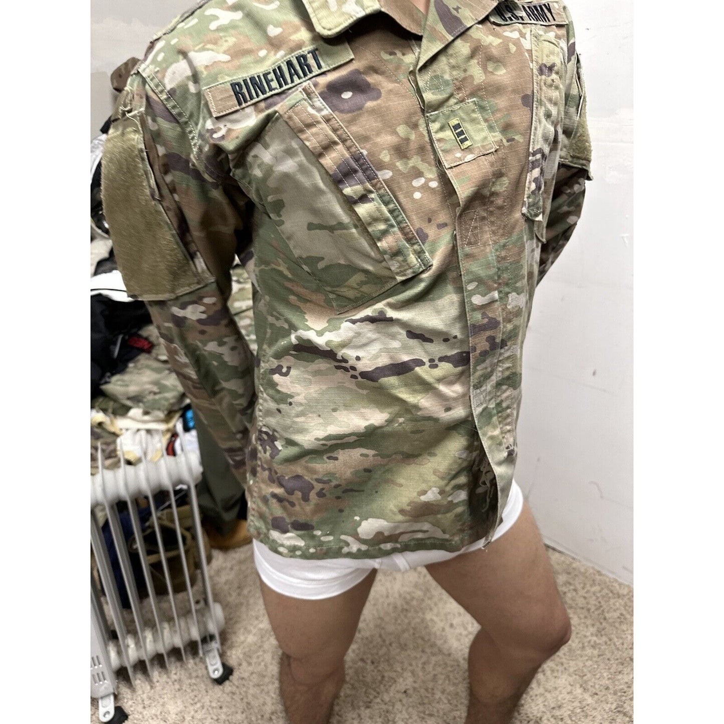 Men’s Warrant Officer Rank Ocp Top Blouse Army Air Force Combat Small Short
