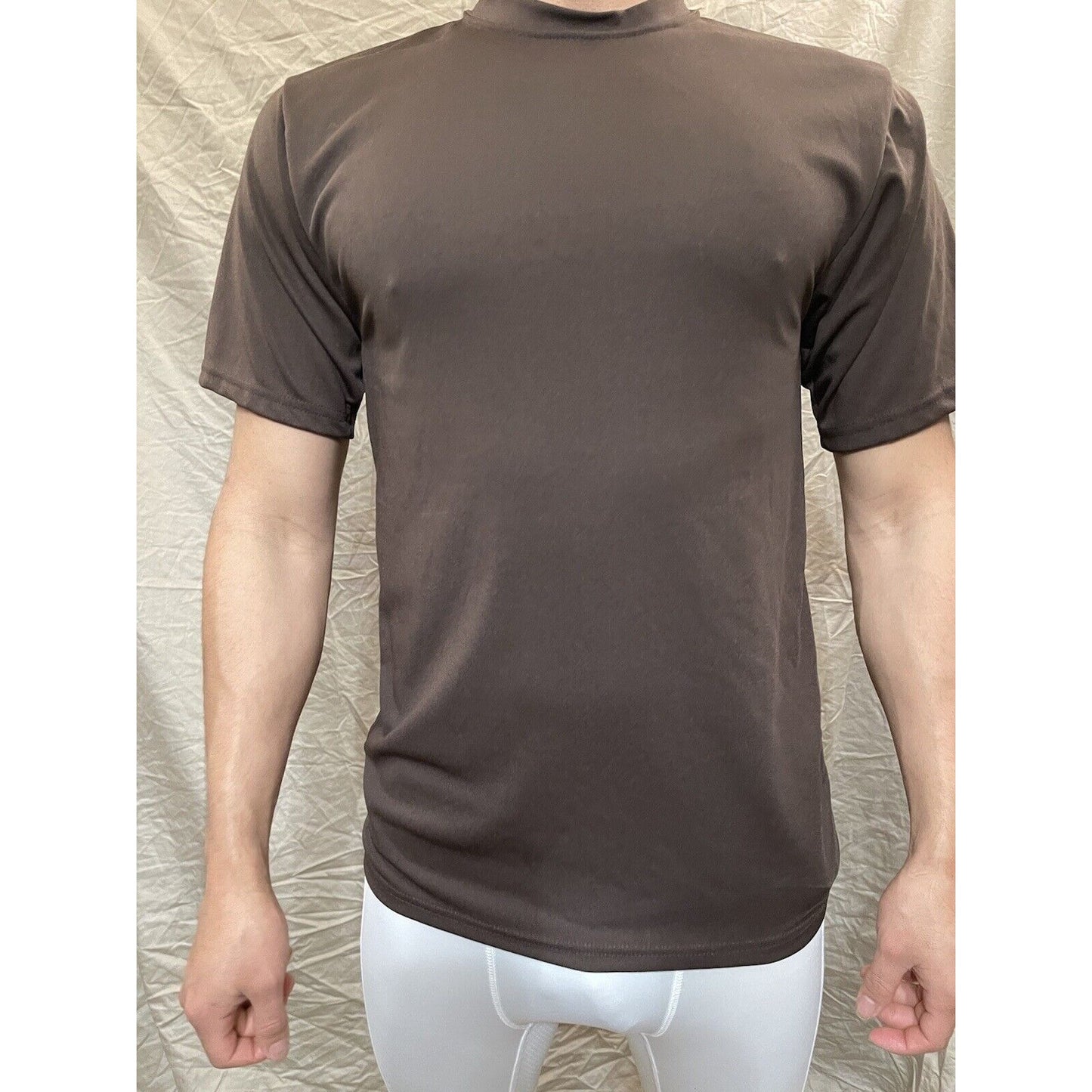 Men's Augusta Sportswear Moisture Management Athletic shirt Brown Small