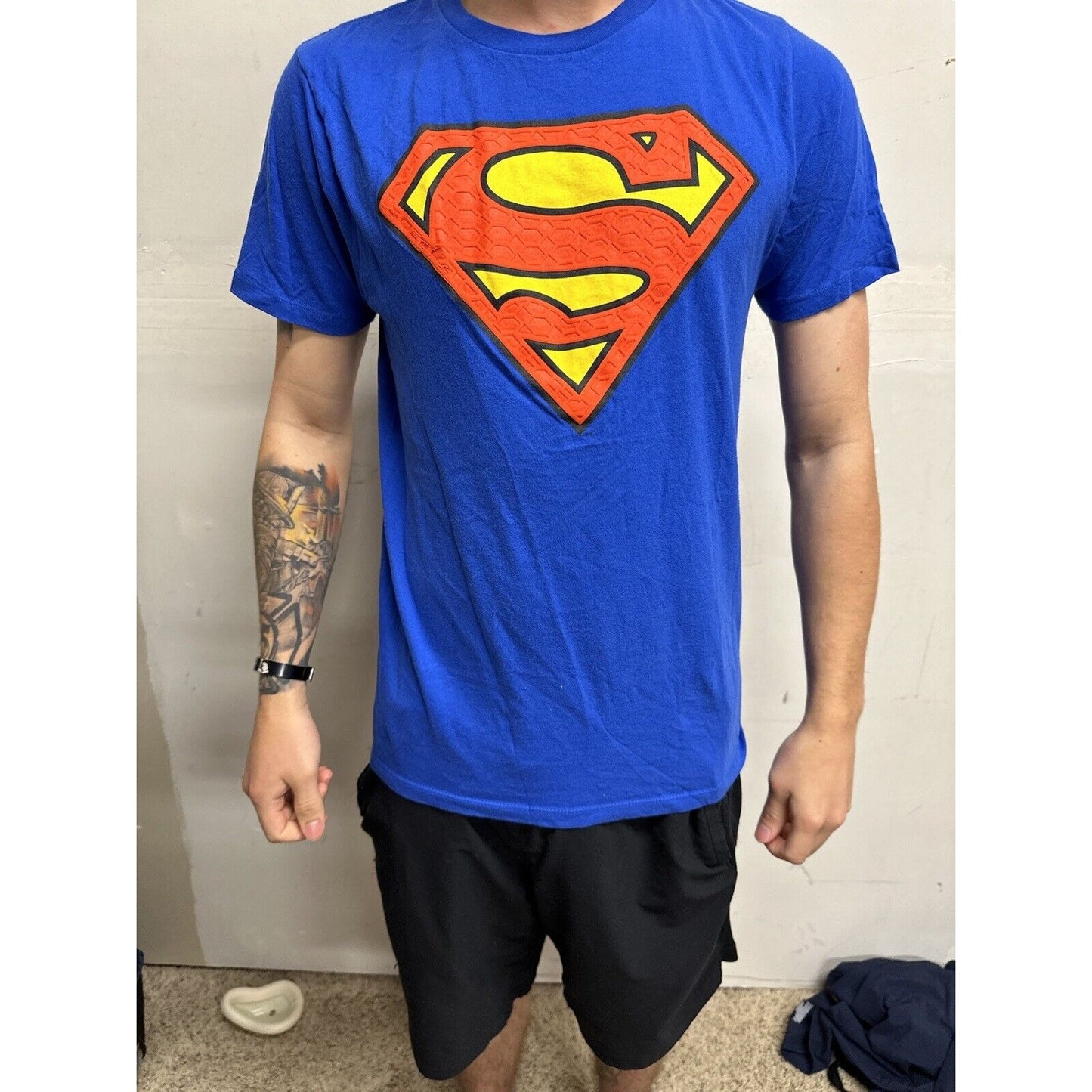 Boy’s XXL (18) Blue Super Man Shirt
