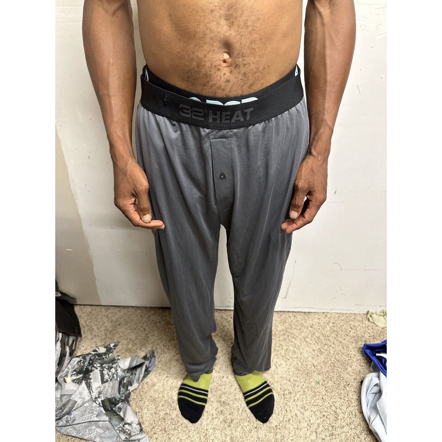 Men’s Large Gray 32 Degree Heat Sleepwear Lounge Pants