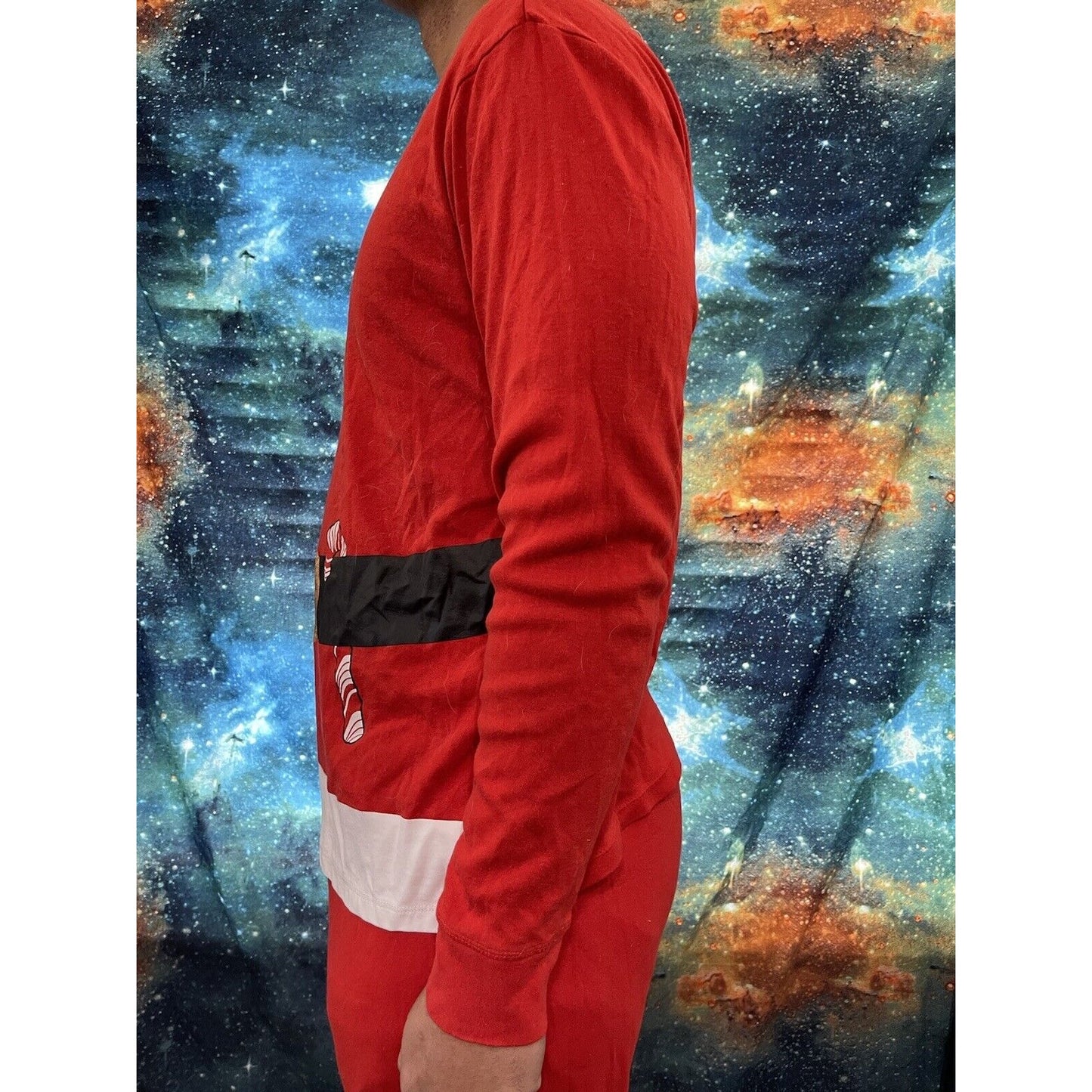 Santa Pajamas Top and Bottom Red Costume Lounge sleepwear XL
