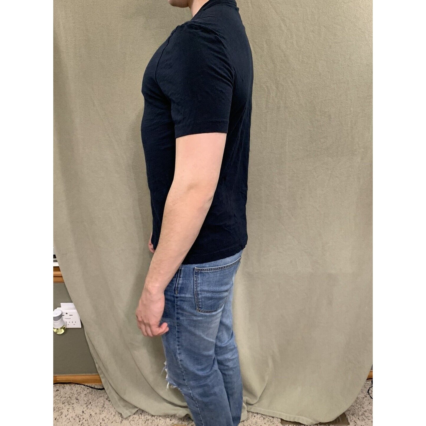 Men’s H&M Small Black Regular Fit Coupe Standard Shirt