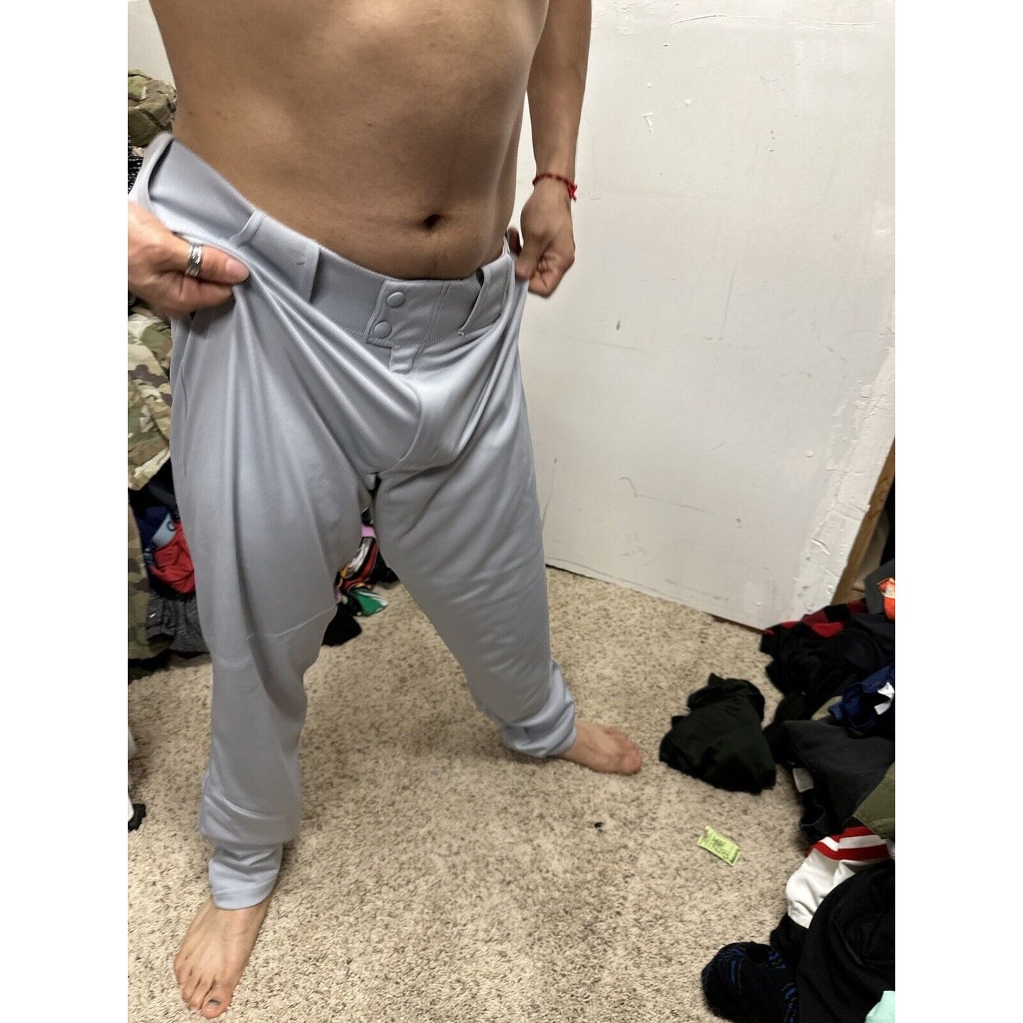 Men’s Gray Team Nike Baseball Pants Size Large