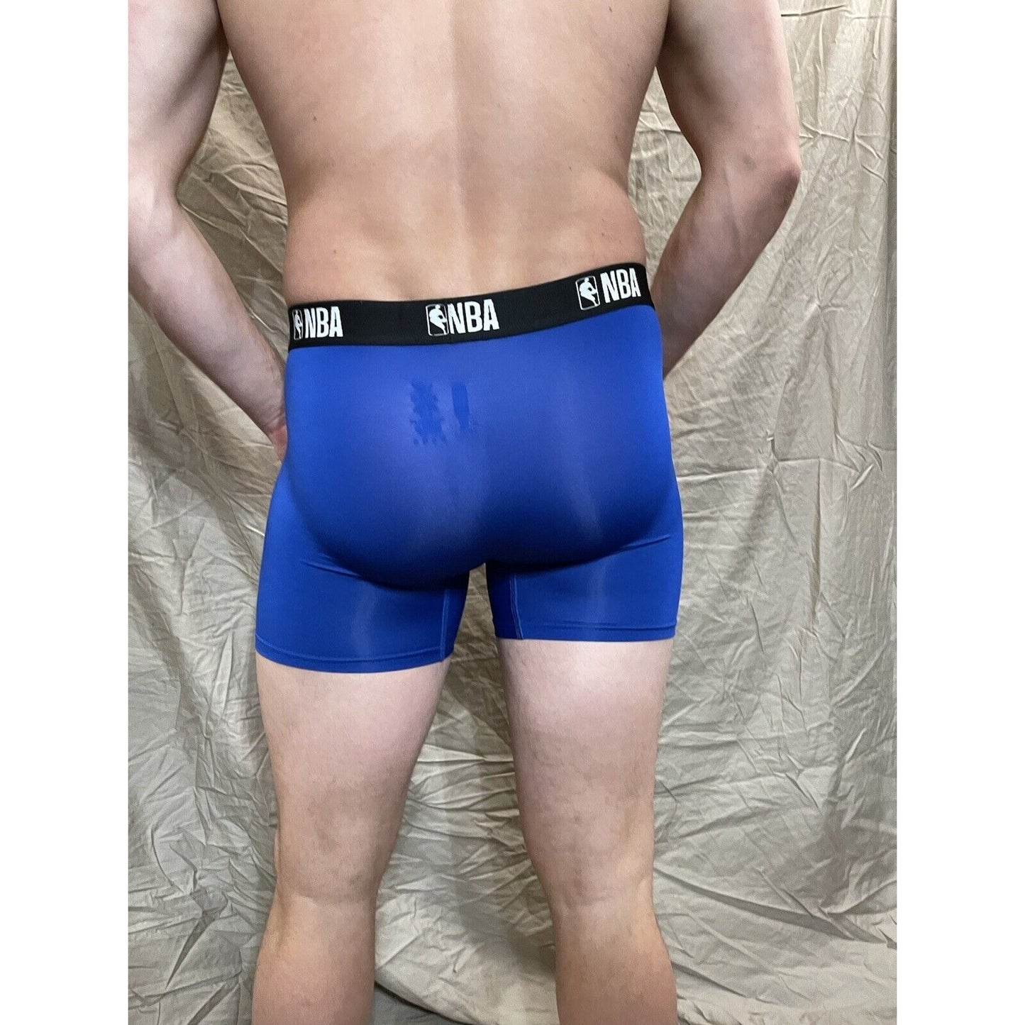 men's royal blue NBA compression shorts small