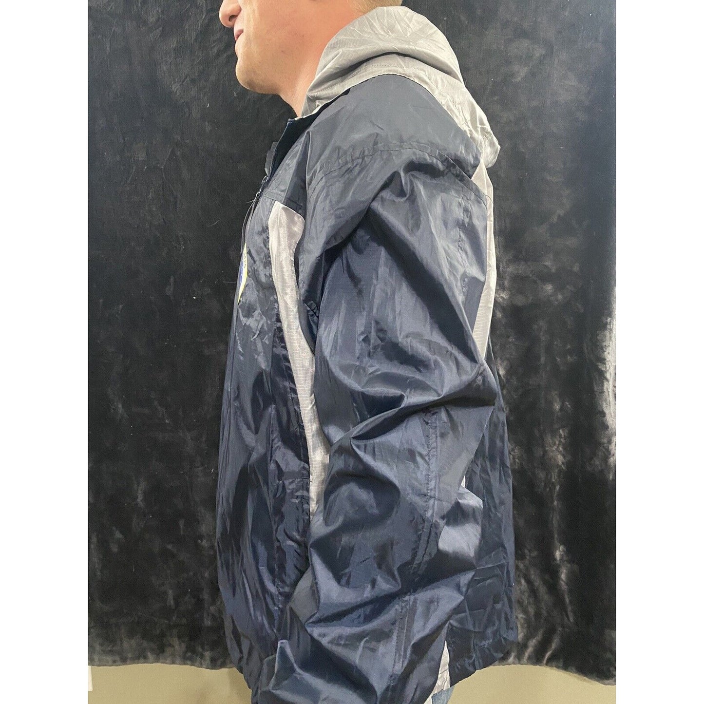 U.S. AIR FORCE Rapid Dominance Men’s Large Navy Blue Windbreaker Jacket Hoodie
