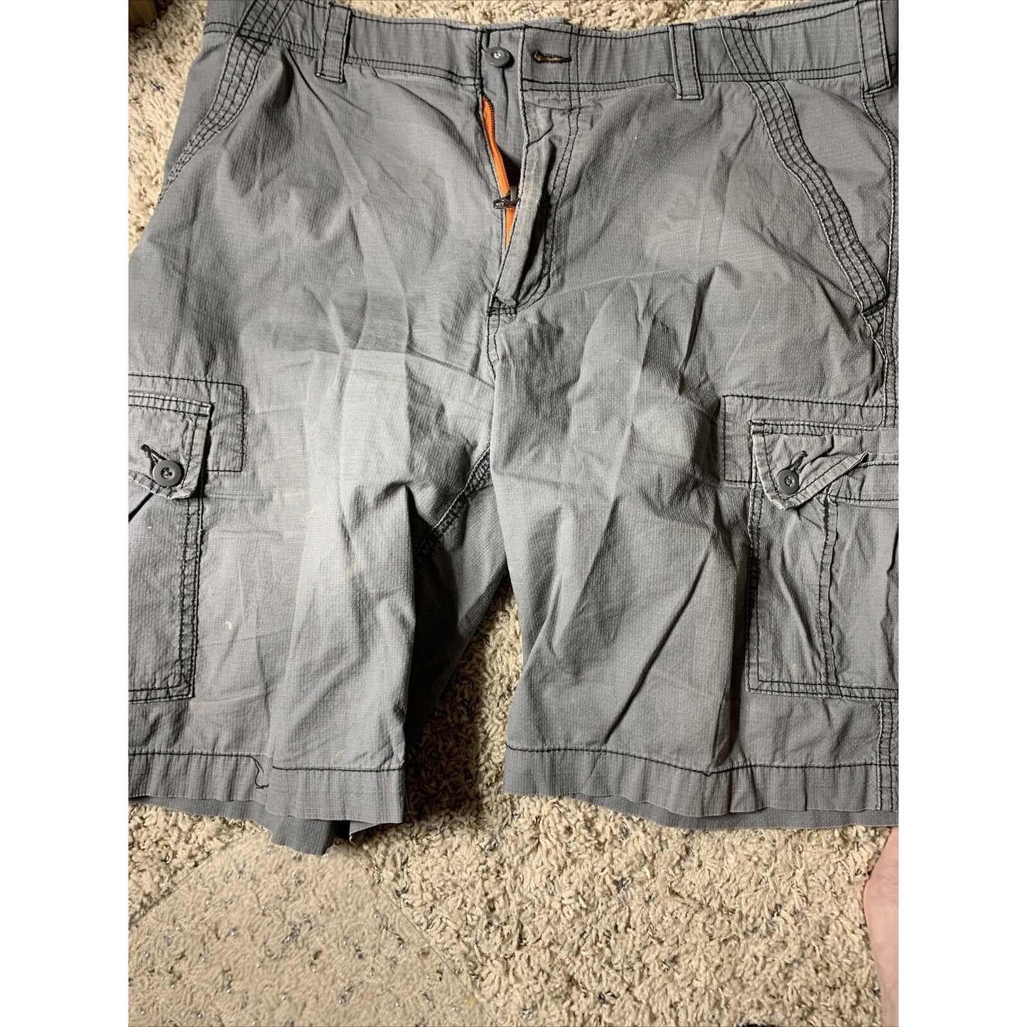 Wear First Gray Cargo Shorts Size 36
