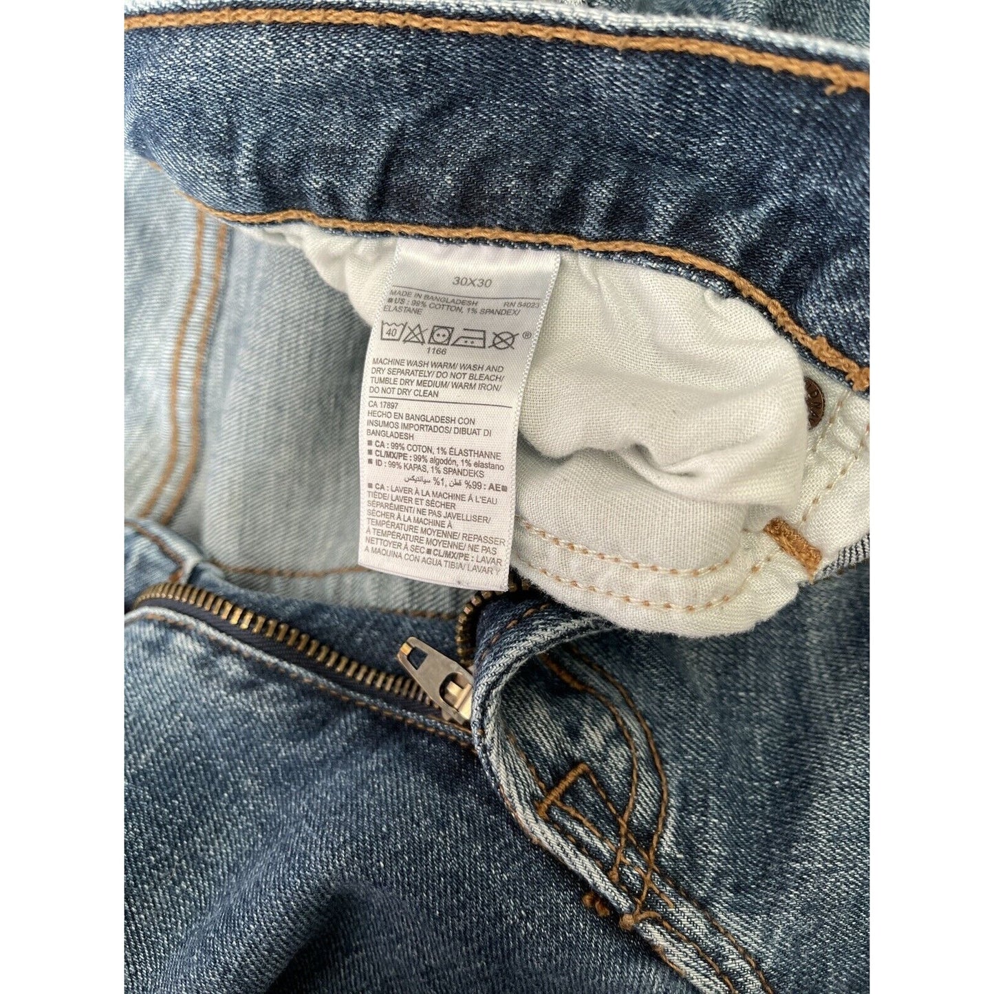Old Navy Blue Loose Fit Ample Jeans Mens Size 30 X 30
