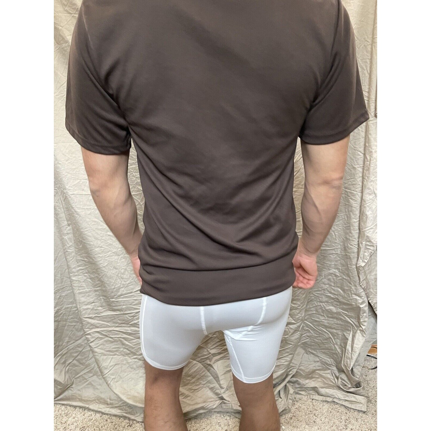 Men's Augusta Sportswear Moisture Management Athletic shirt Brown Small