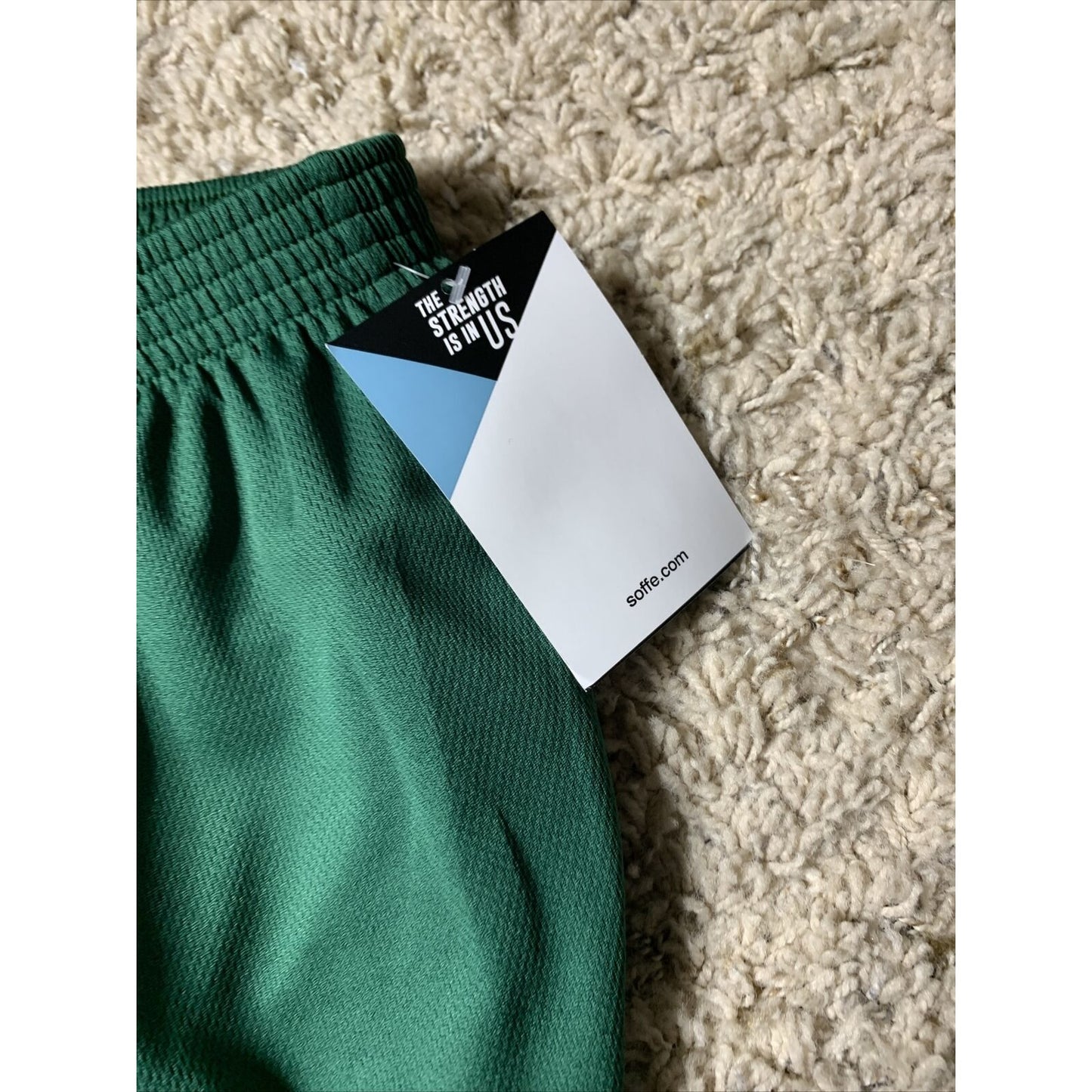 Dark Green Nylon Mini Mesh Shorts by Soffe - Men's Medium