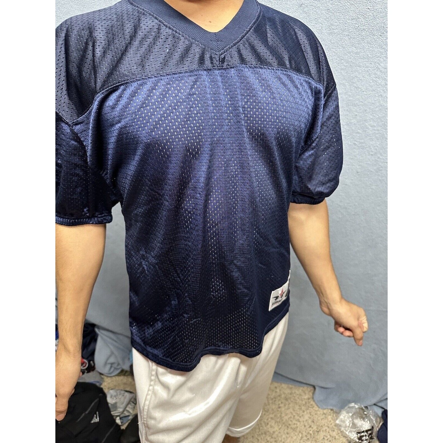 Men’s Dark Blue Alleson Athletics Small Football Jersey