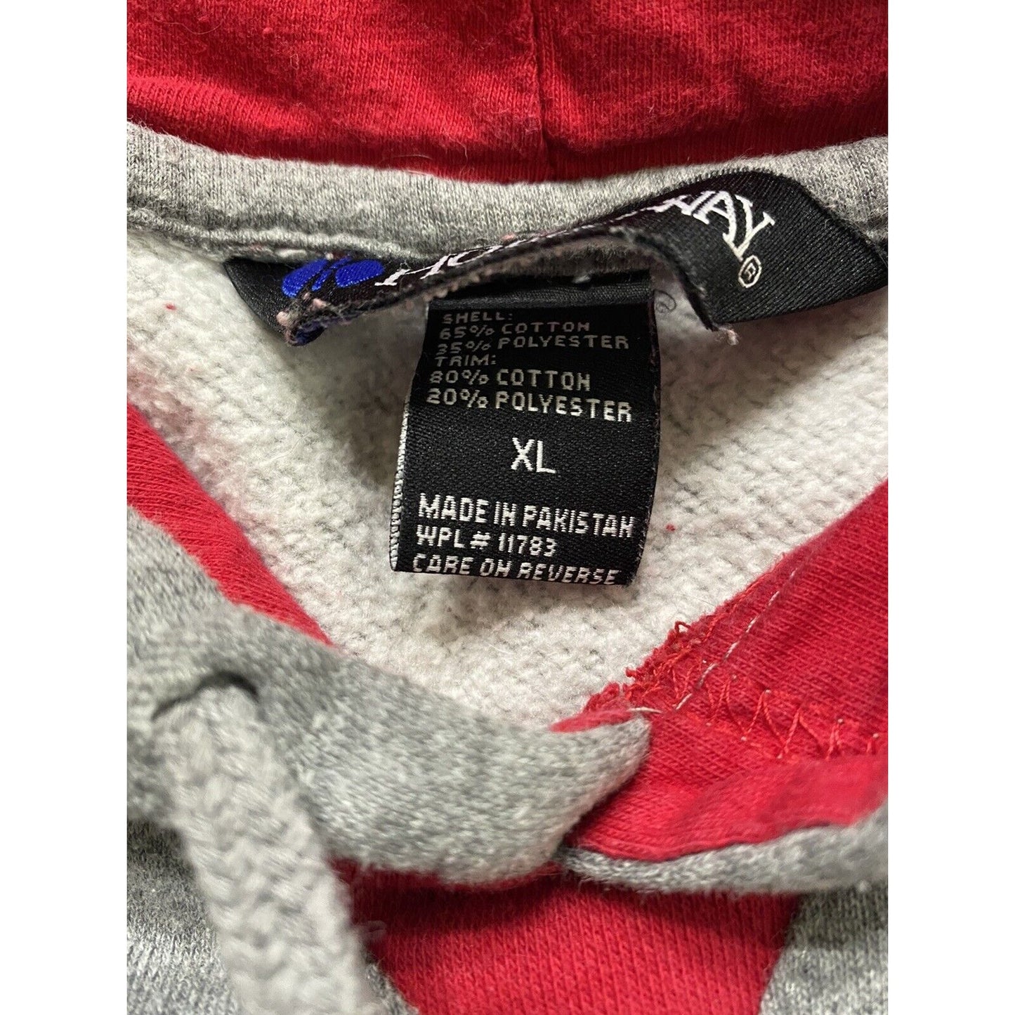 BRIGHTON BULLDOGS FOOTBALL Holloway Men’s XL Gray and Red Hoodie Sweater