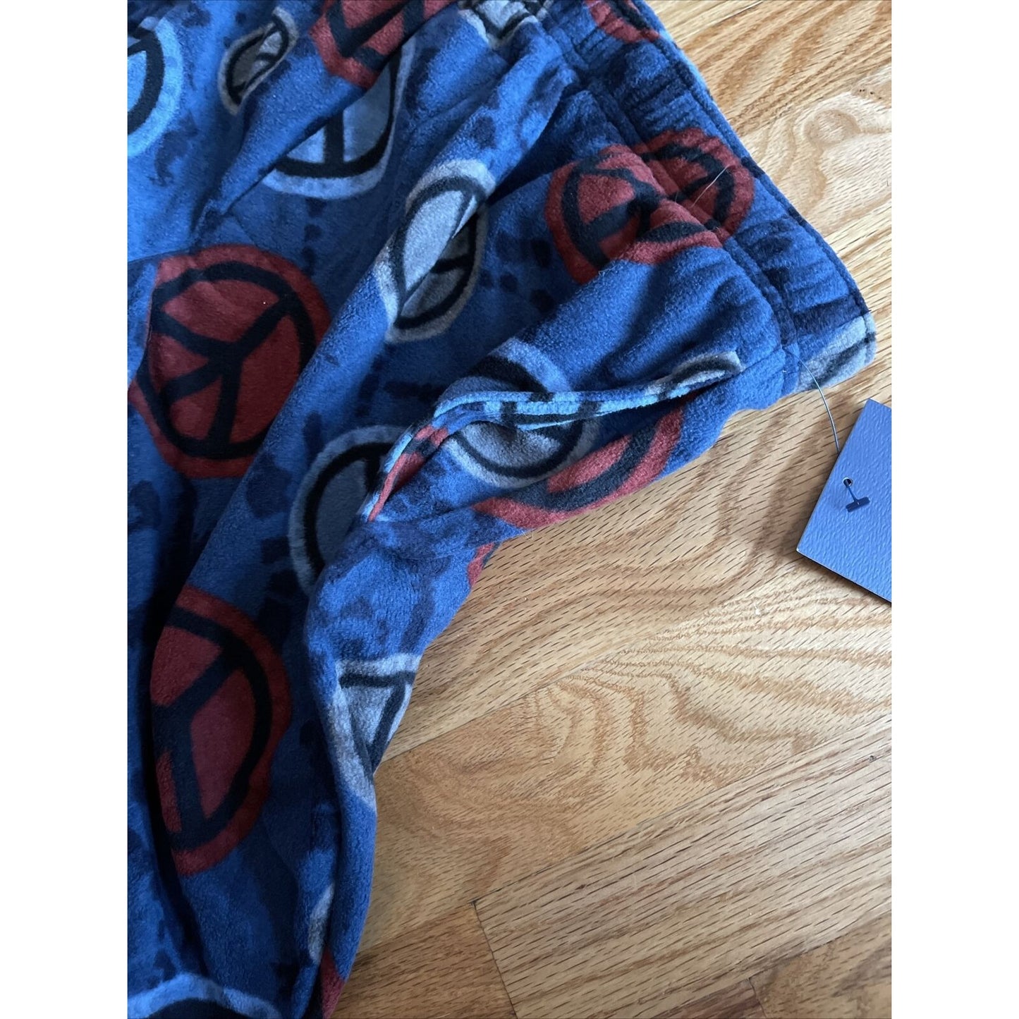 Croft and Borrow Men's Peace Symbol flannel lounge pants pajamas XL