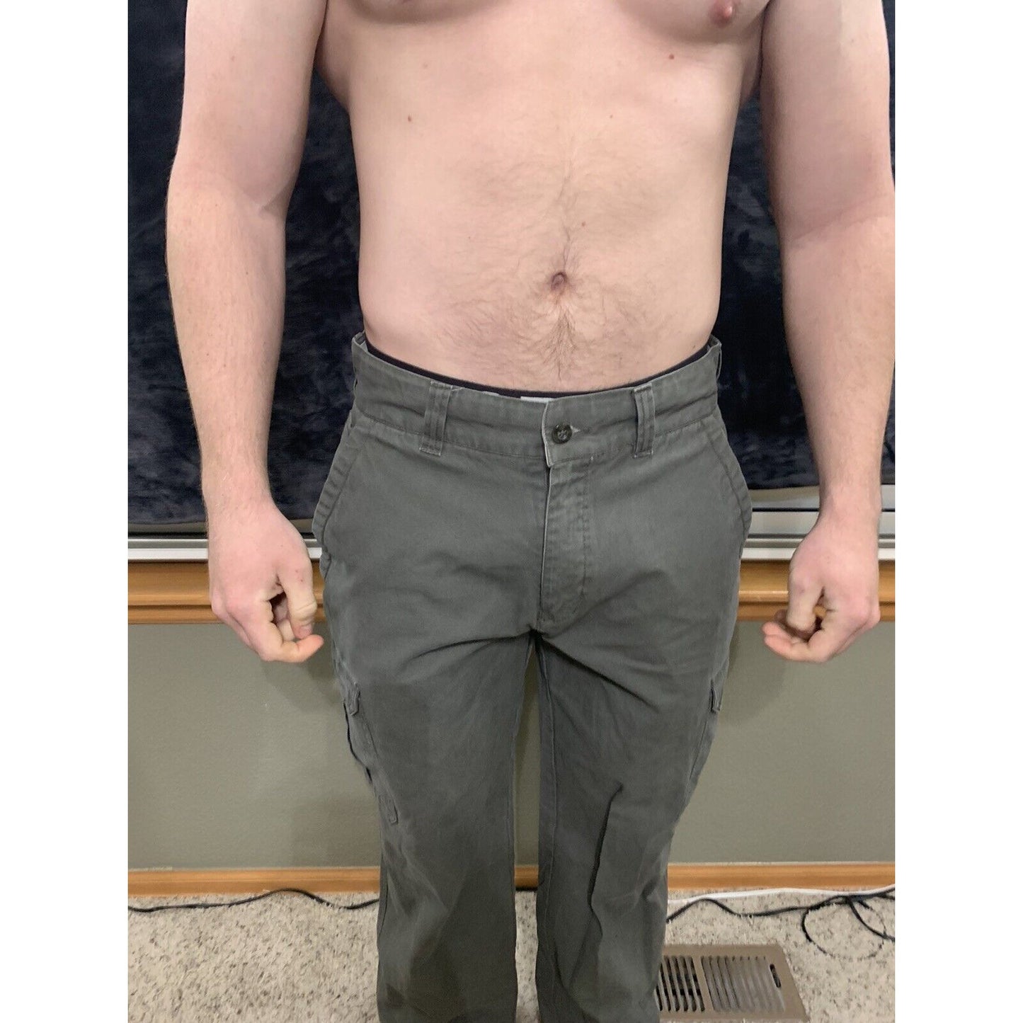Denver Hayes Gray Cargo Pants 36 X 32