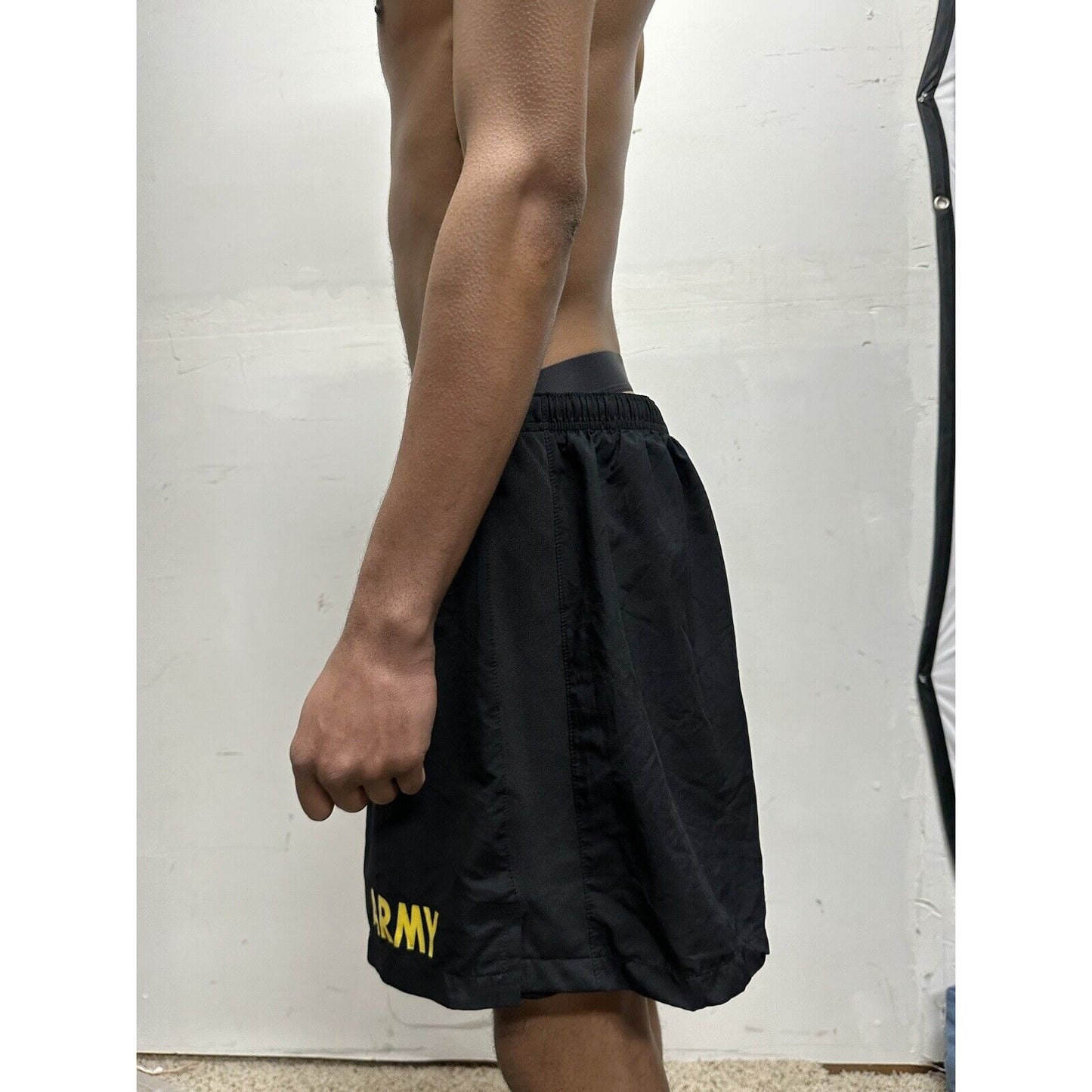 Army black size large physical fitness uniform apfu trunks