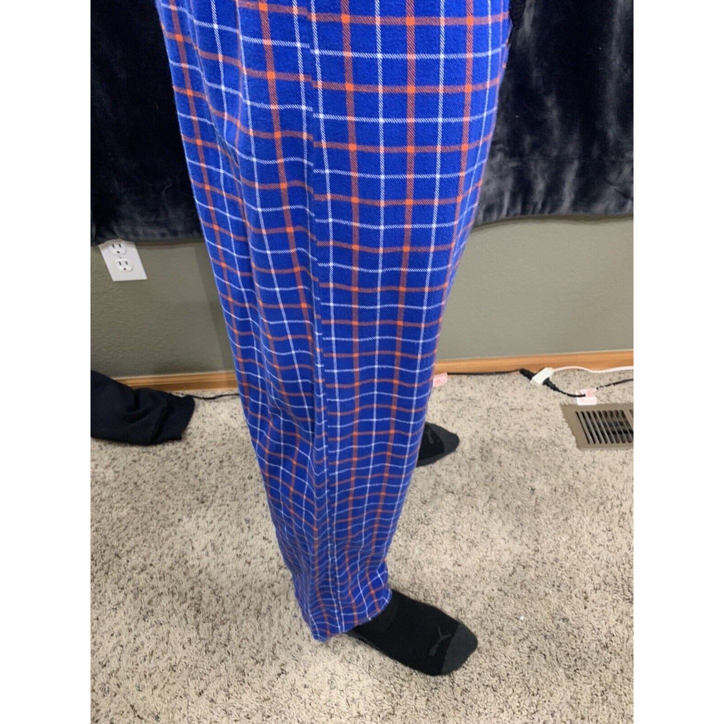 Sideline Apparel Men's NCAA UF Florida Gators Plaid Flannel Sleepwear Pant M