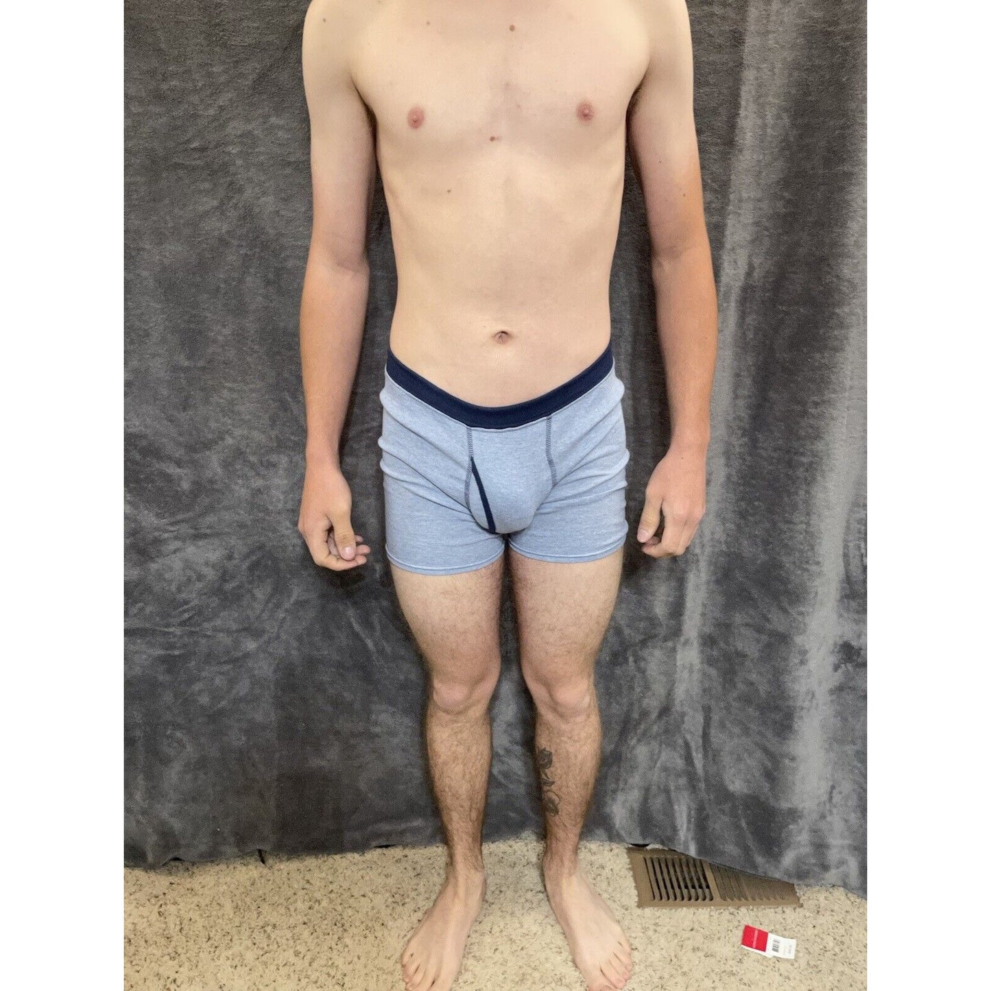 boy's Hanes youth XL Light Blue With dark Blue boxer brief