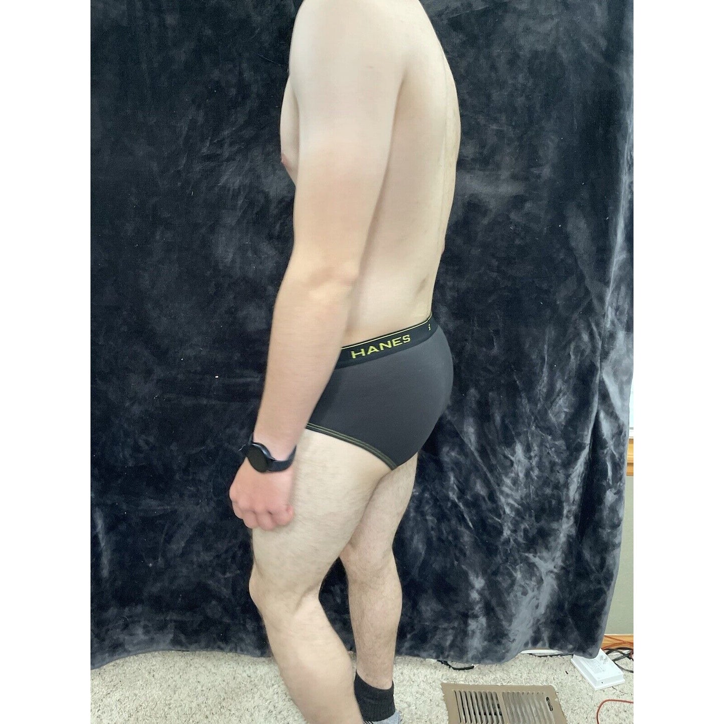 Men’s Comfort Cool Black Hanes Small Briefs