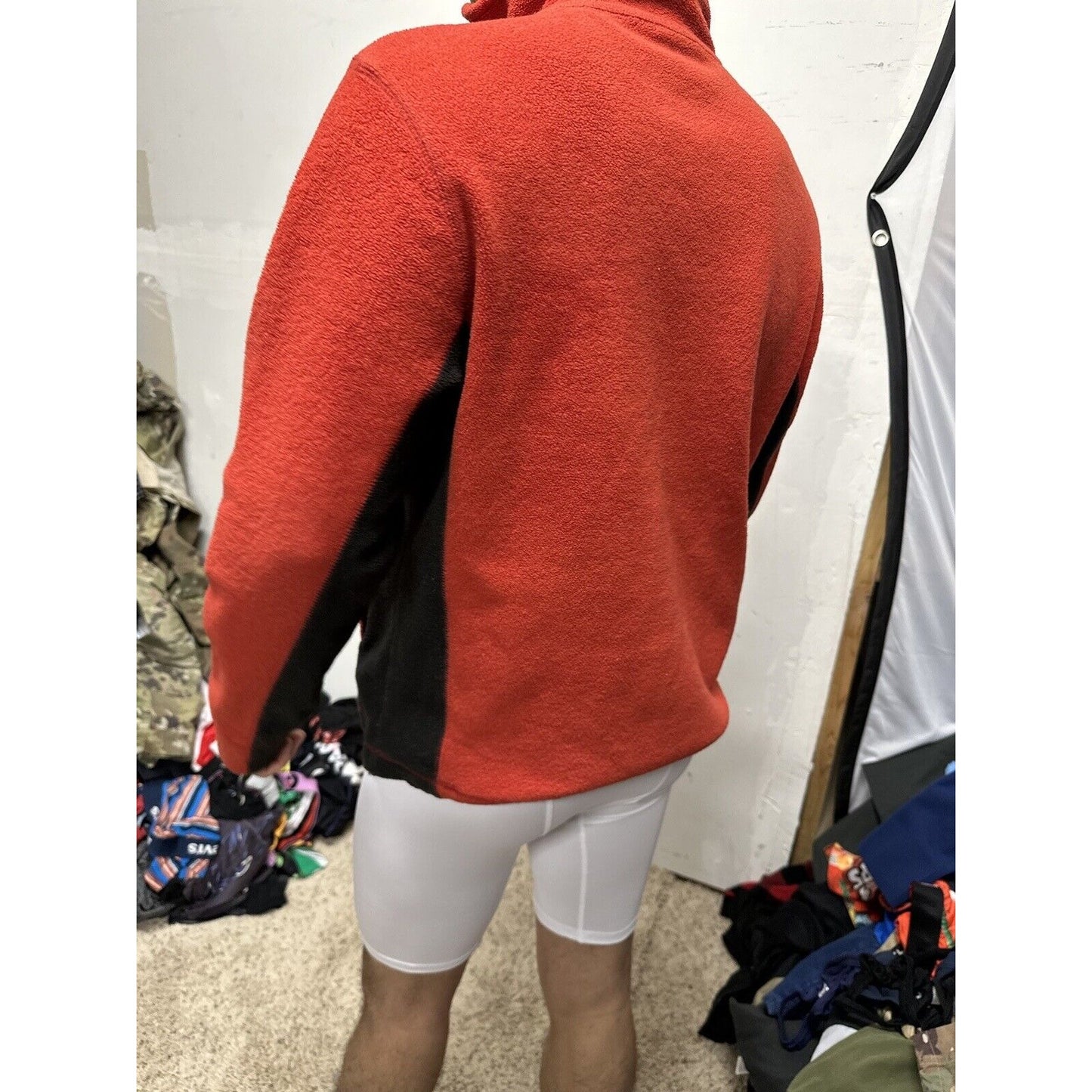 Men’s Red Small 1/4 Zip Gap Pullover Jacket