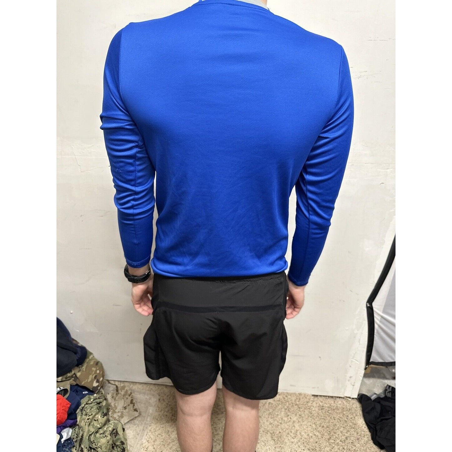 Men’s Blue USAFA Small Falcons Long Sleeve Air Force Pullover Shirt
