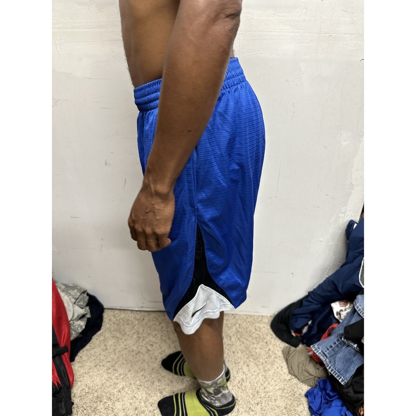 Men’s Blue Nike Basketball Medium Shorts With Pockets