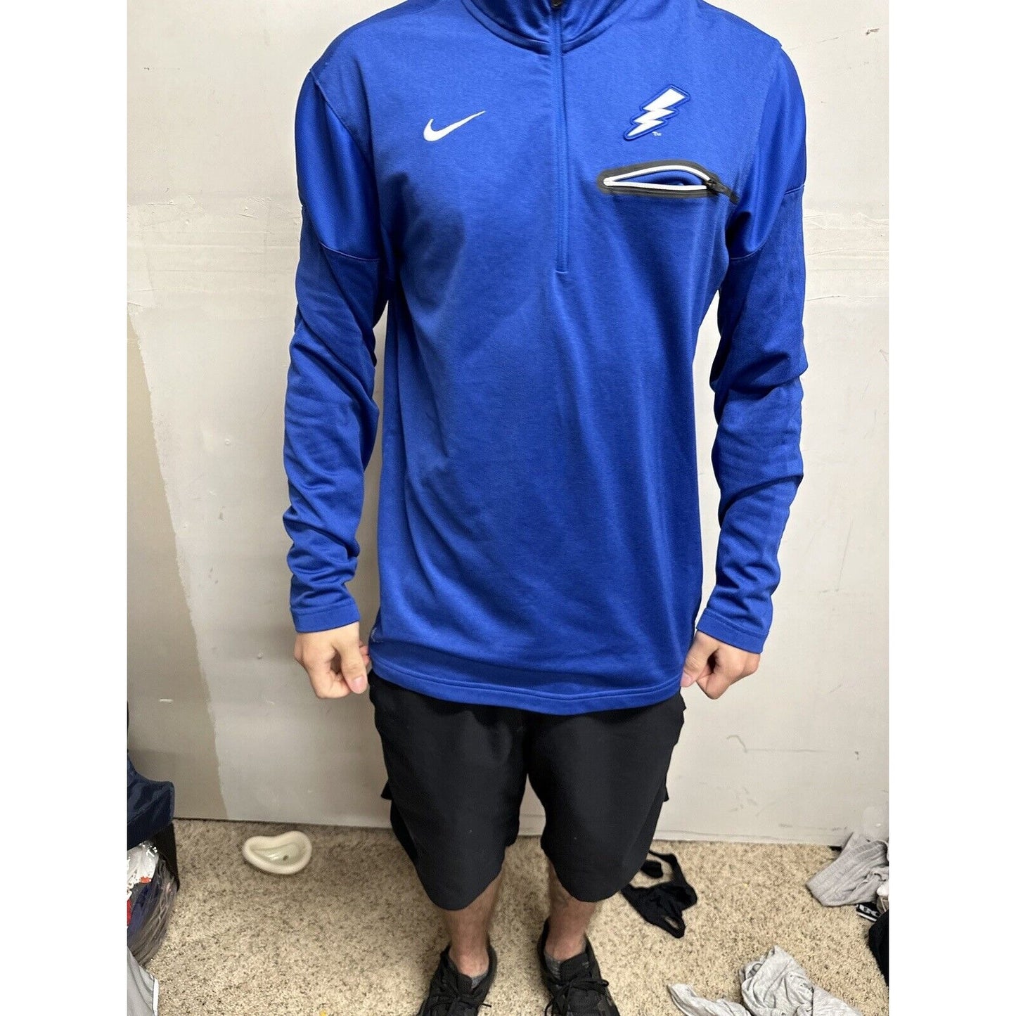 Men’s Blue Air Force Falcons USAFA Nike 1/4 Zip Pull Over Jacket