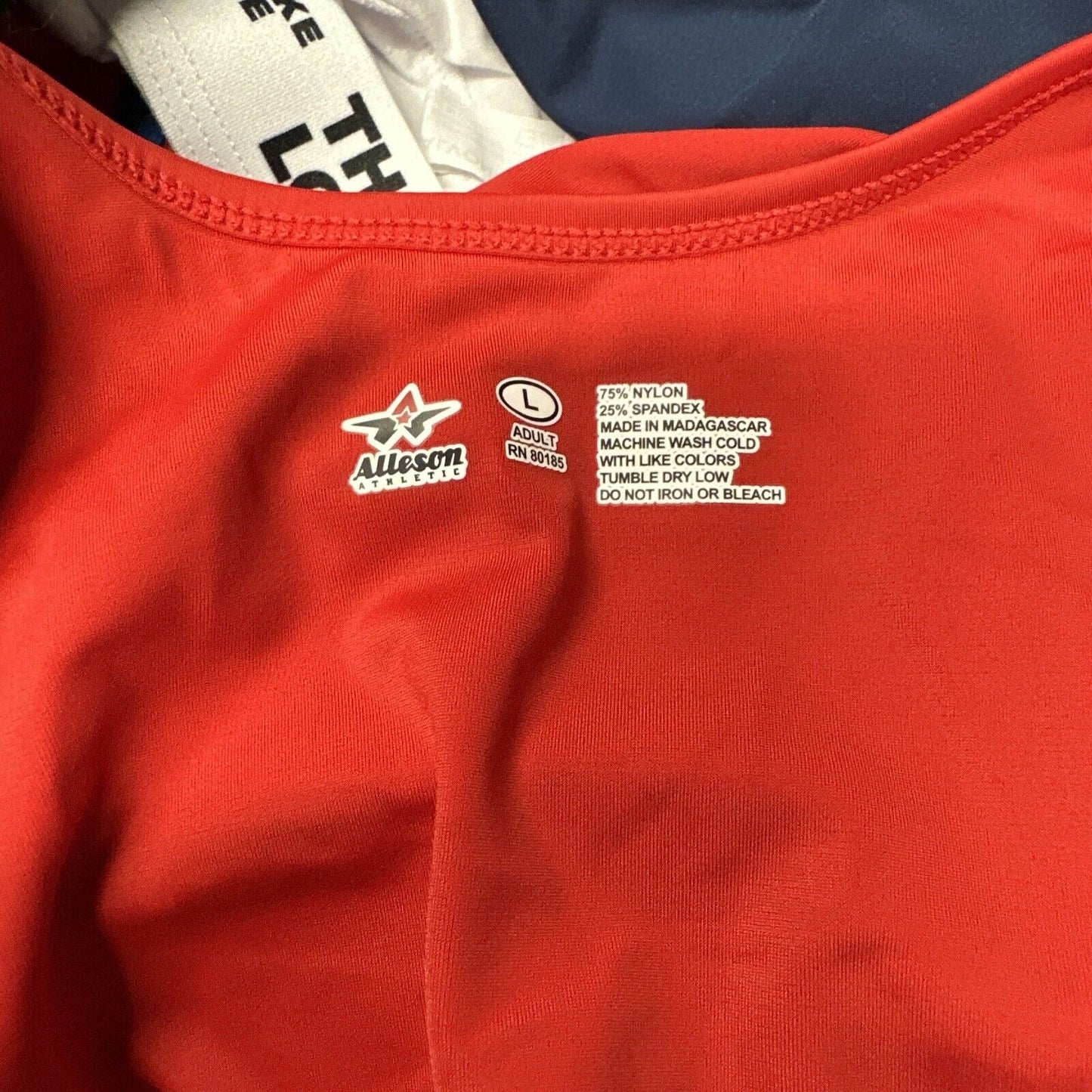 Men’s Red Alleson Athletics Large Red Wrestling Singlet