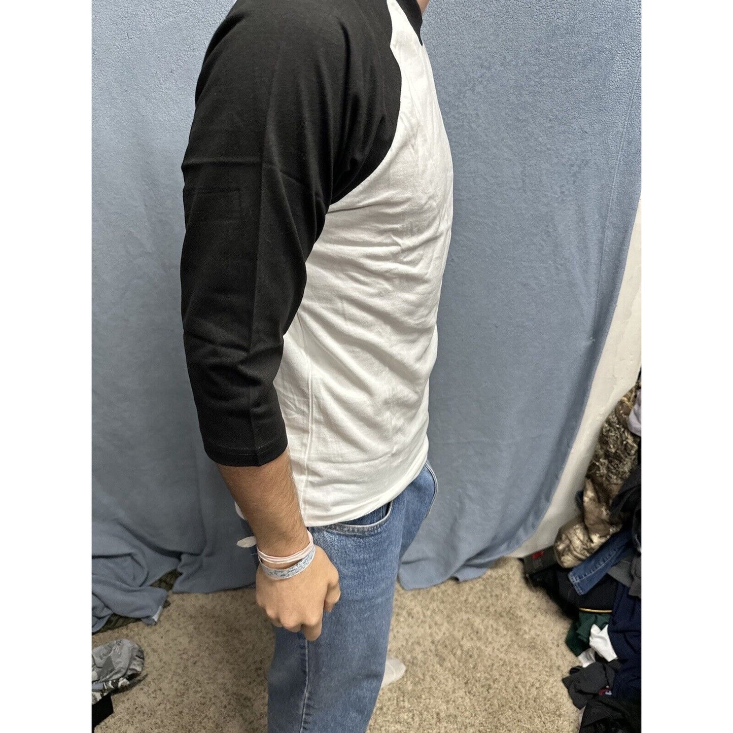 Men’s Black And White Champro Small Baseball Undershirt Jersey