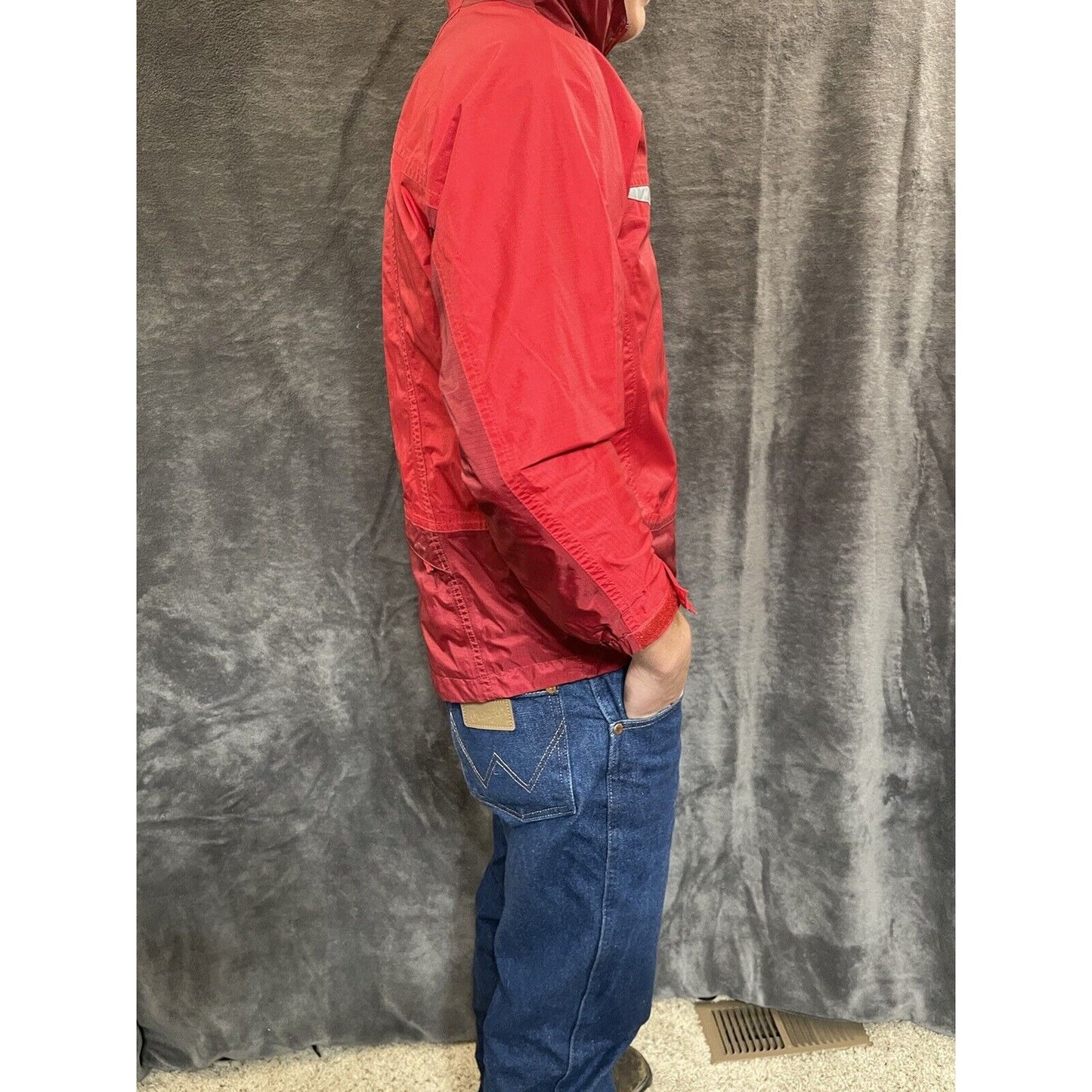 boy's L.L. Bean nylon poly medium 10-12 red jacket