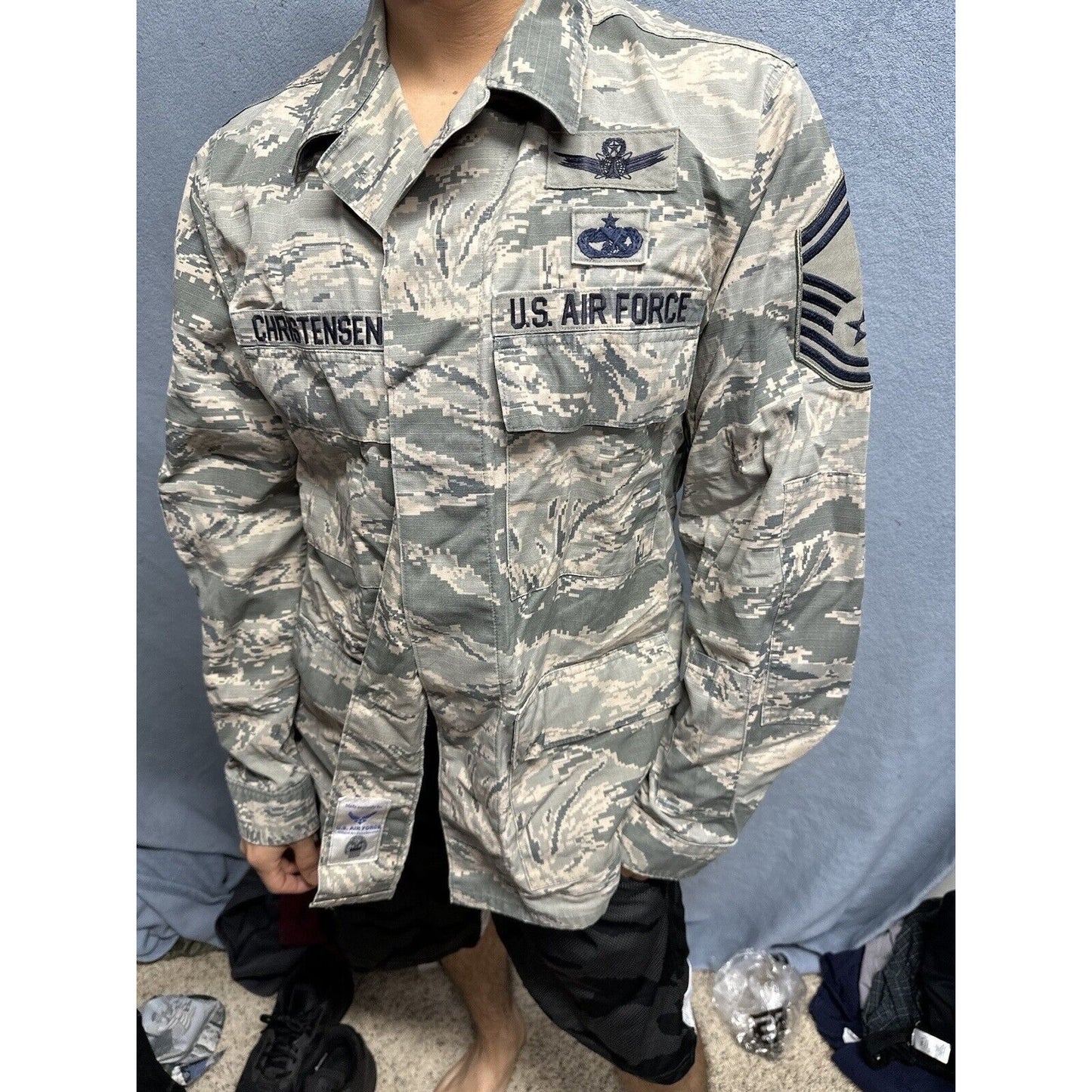 Men’s Abu Airman Battle Uniform Air Force Top Blouse 40R USAF