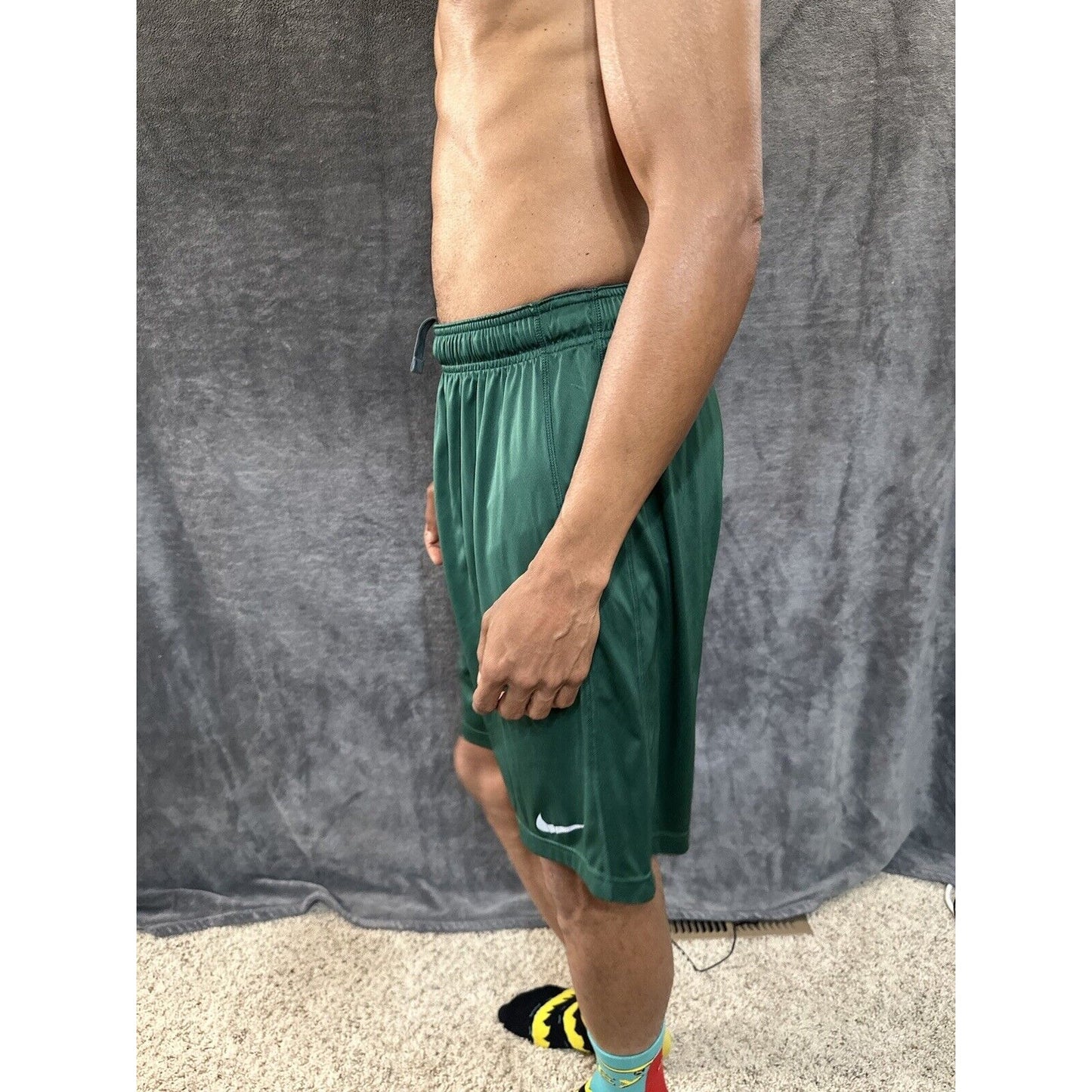 Men’s Green Nike Pine Creek High School Football Athletic Shorts Size Large